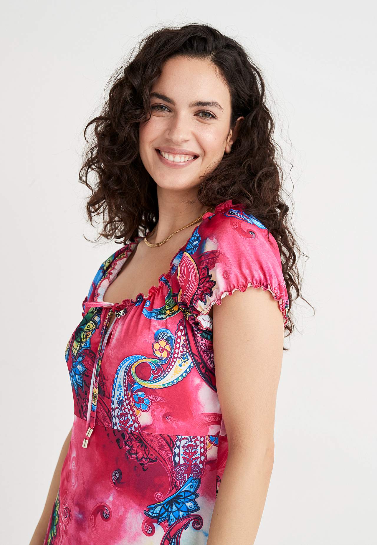 Wzorzysta sukienka