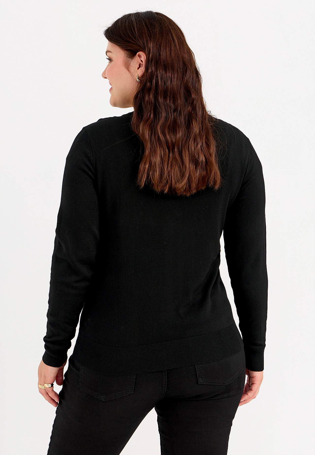 Klasyczny rozpinany sweter Bridget