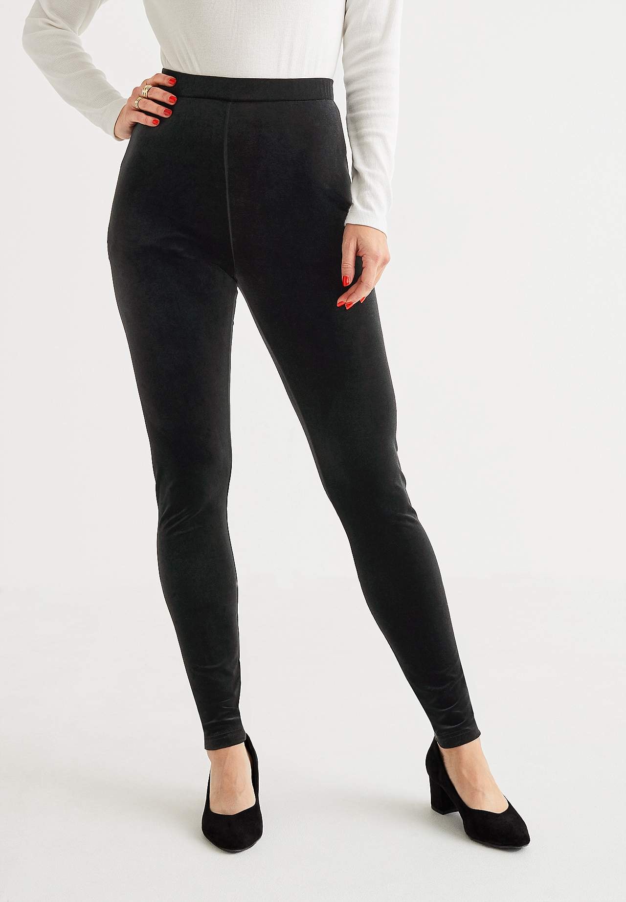 Legginsy z aksamitu