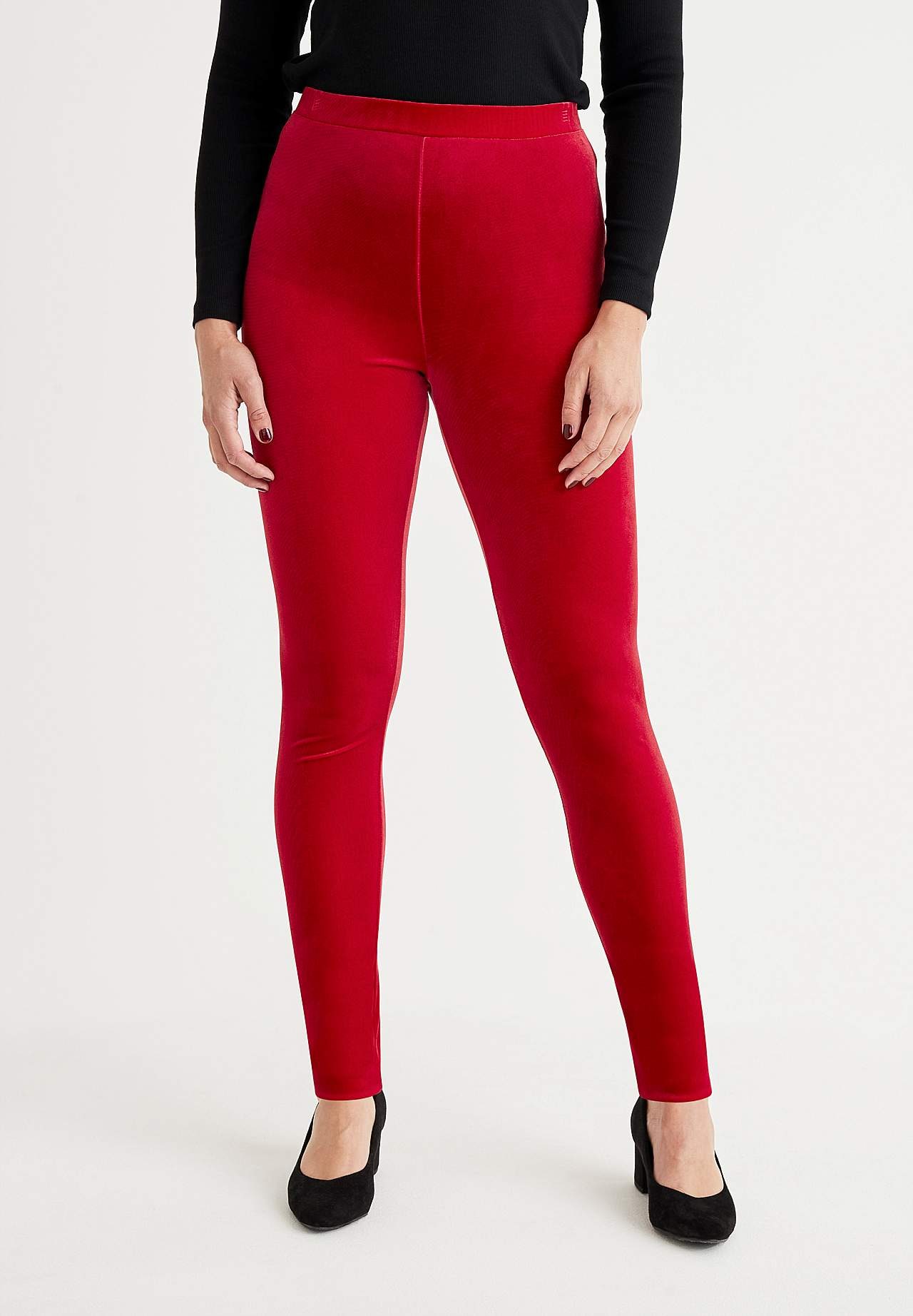 Legginsy z aksamitu