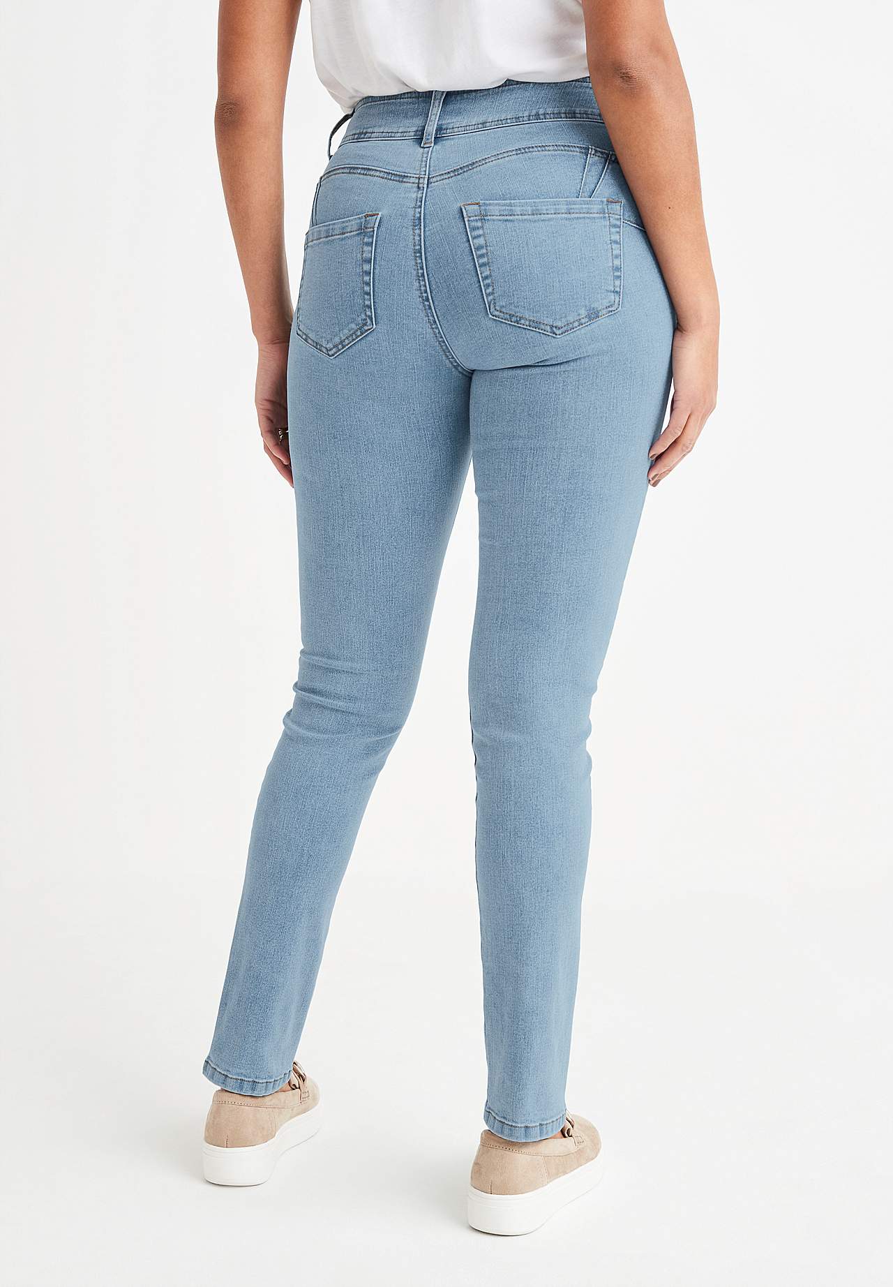 Jeansy modelujące ze stretchem