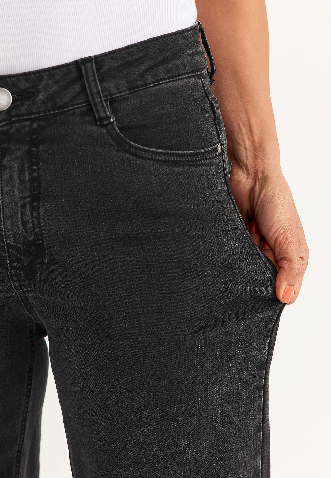 Szerokie dżinsy z wysoką talią Renata