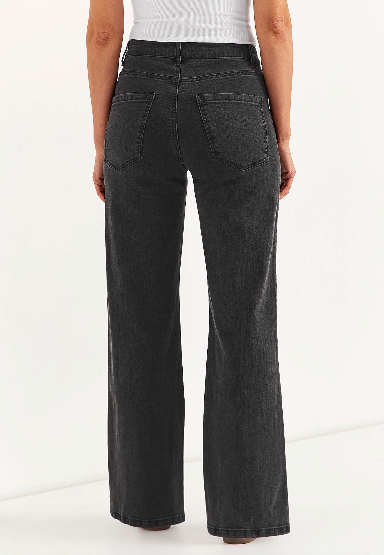 Szerokie dżinsy z wysoką talią Renata