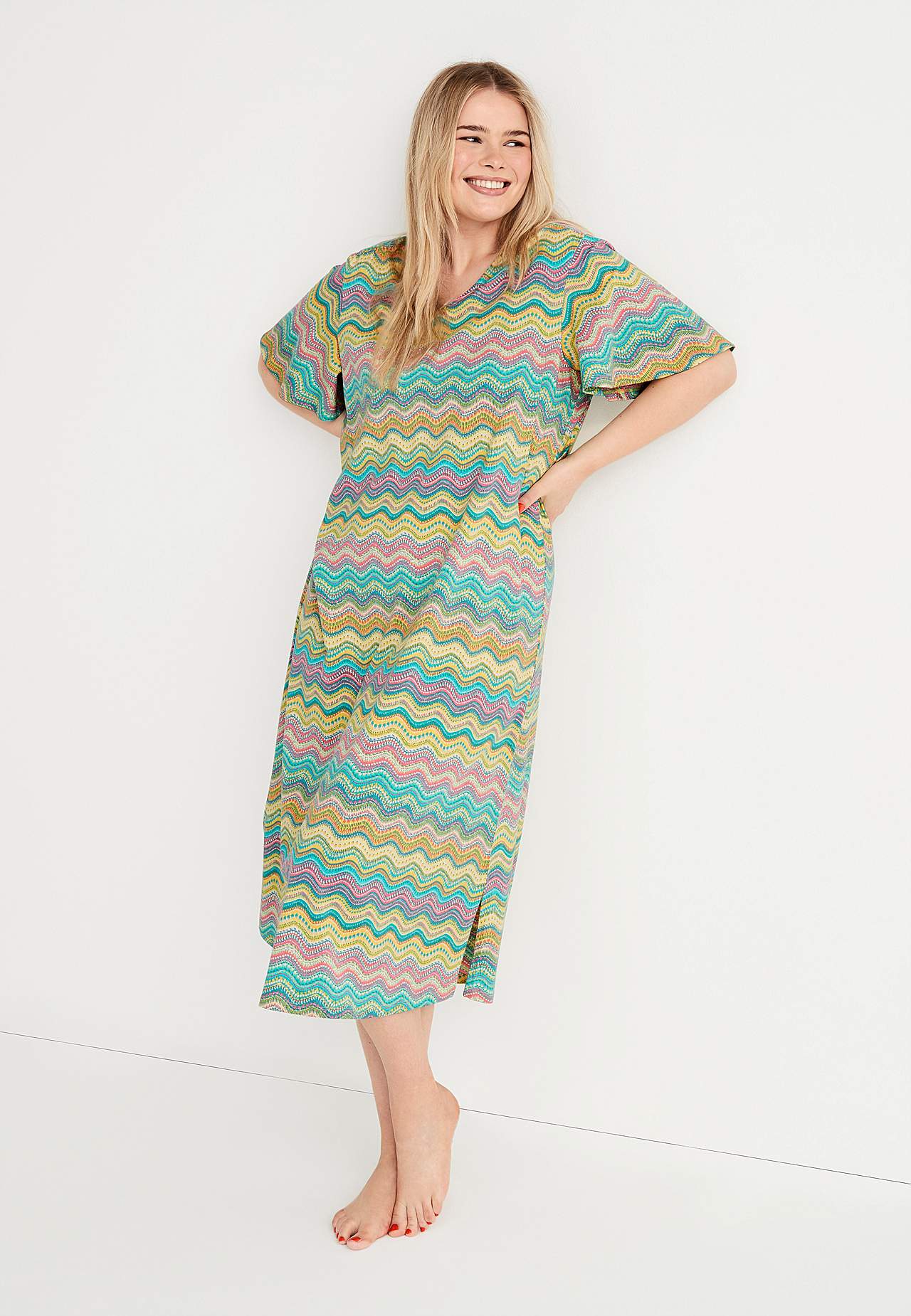 Koszula nocna z krótkim rękawem