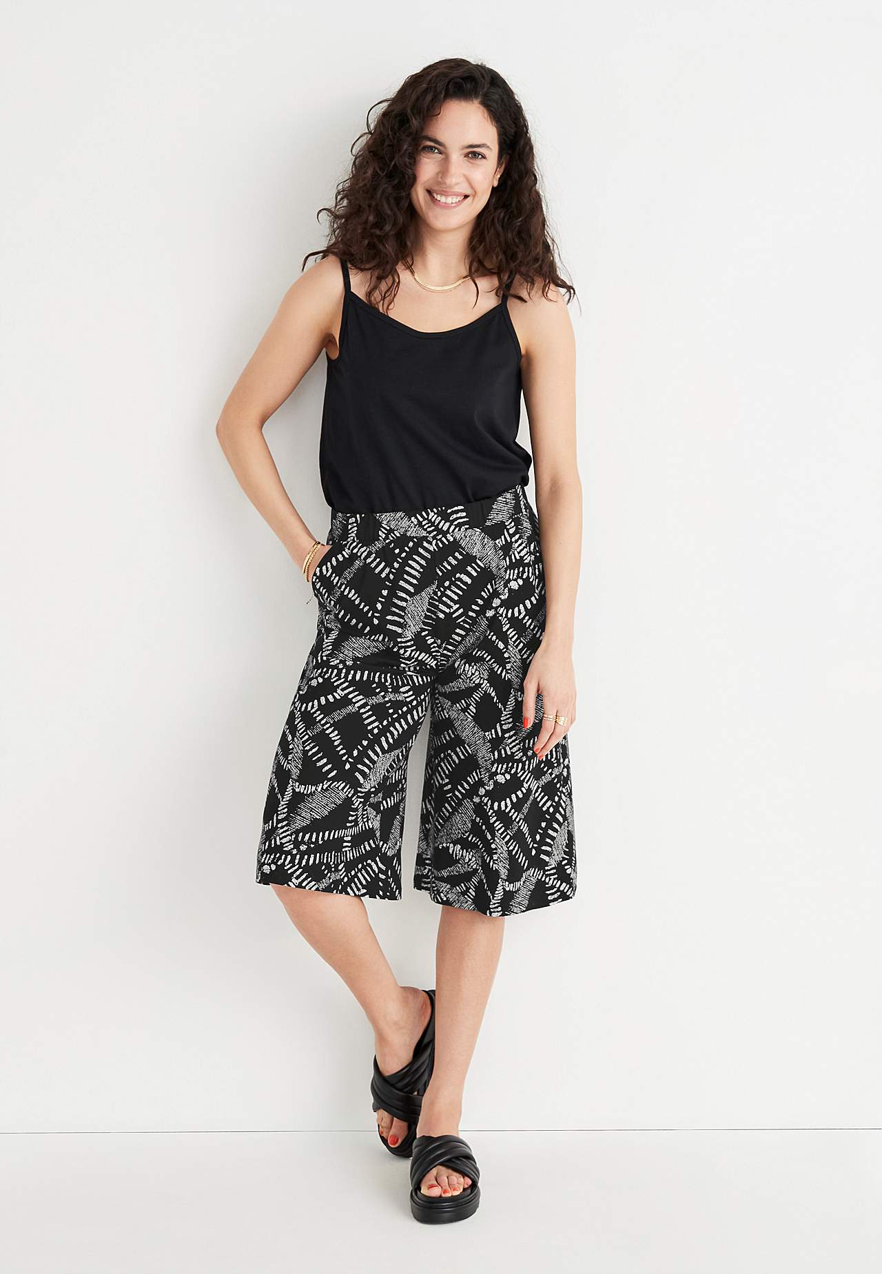 Krótkie spodnie culottes