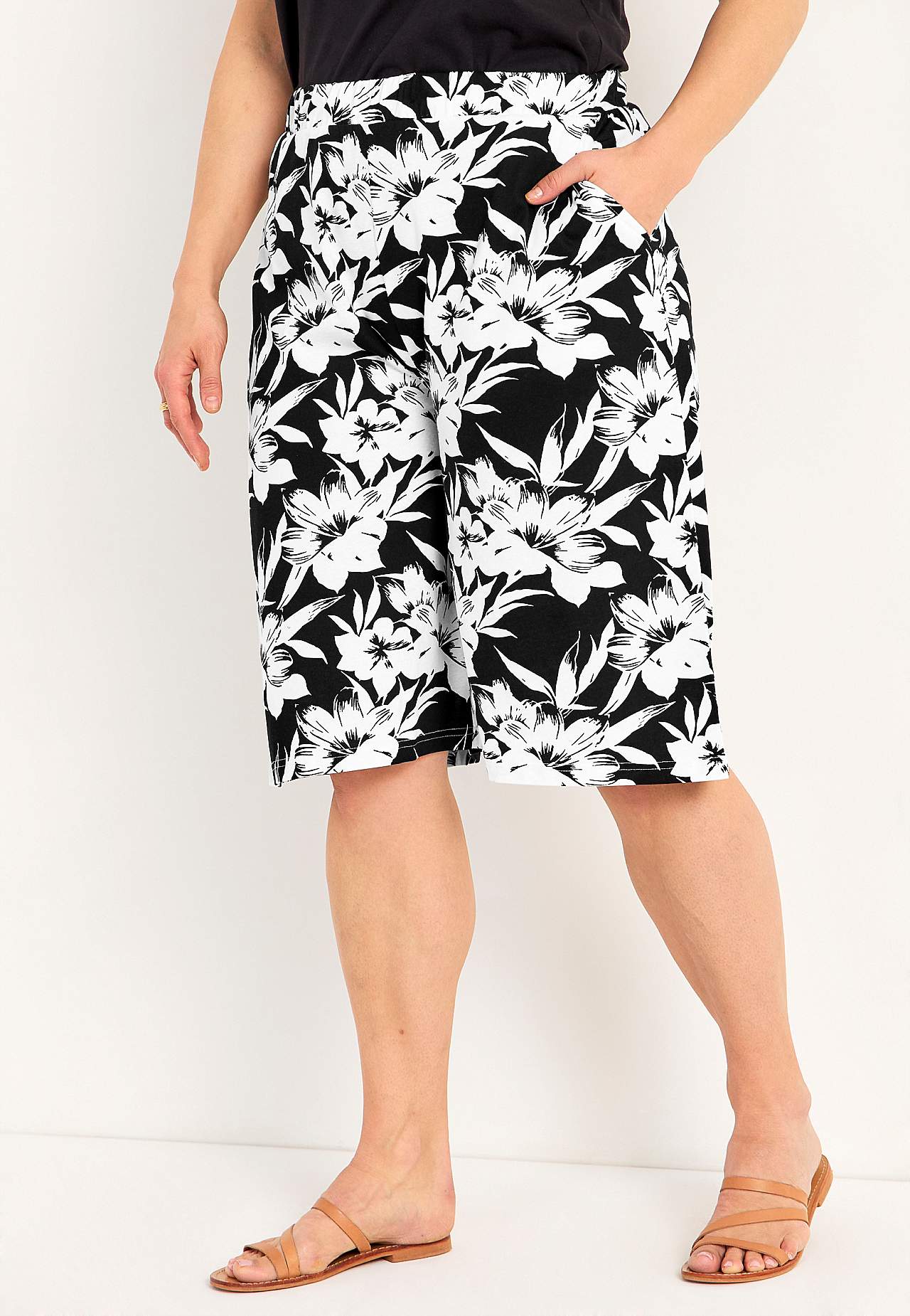 Krótkie spodnie culottes