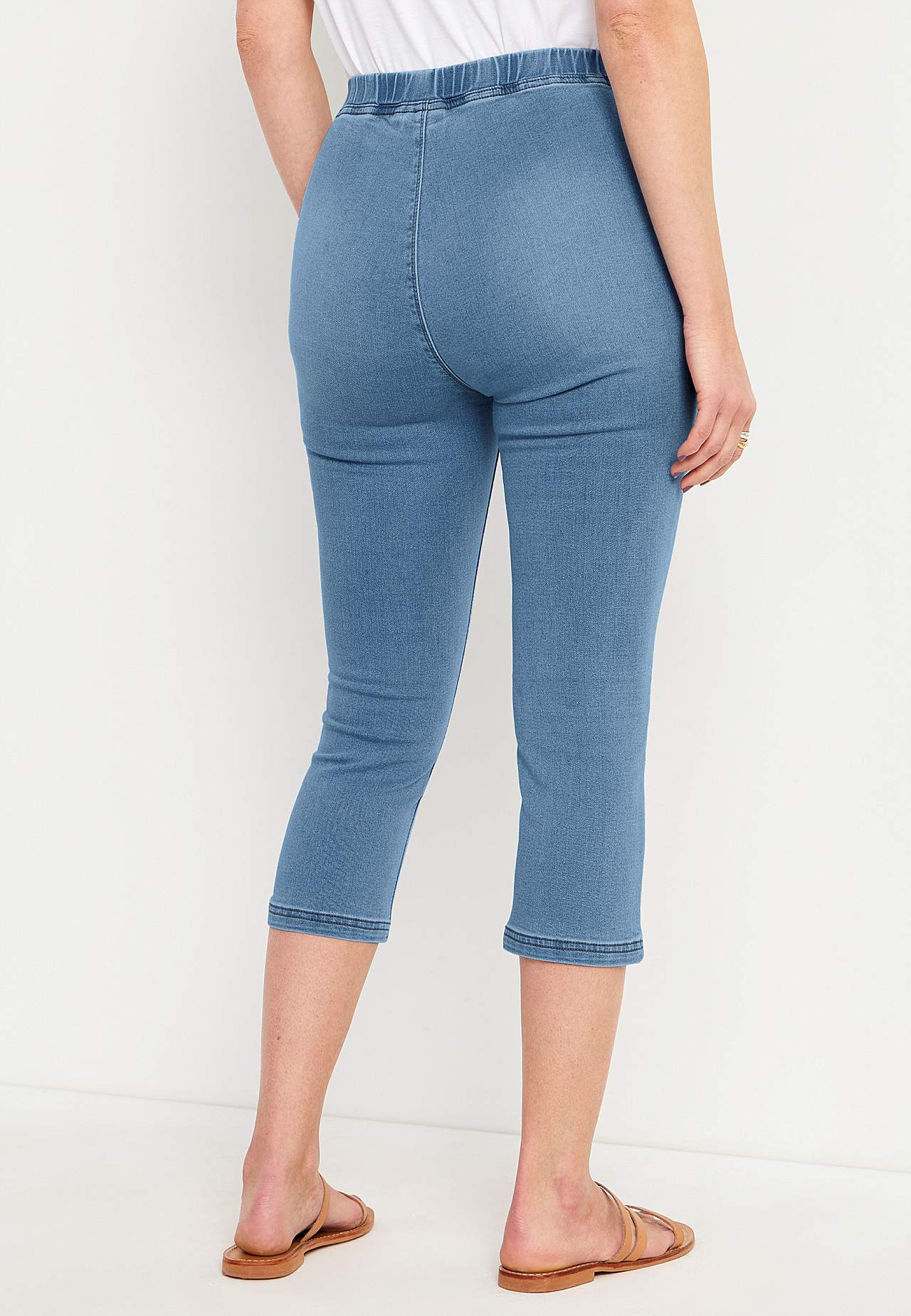 Legginsy rybaczki z dżinsu