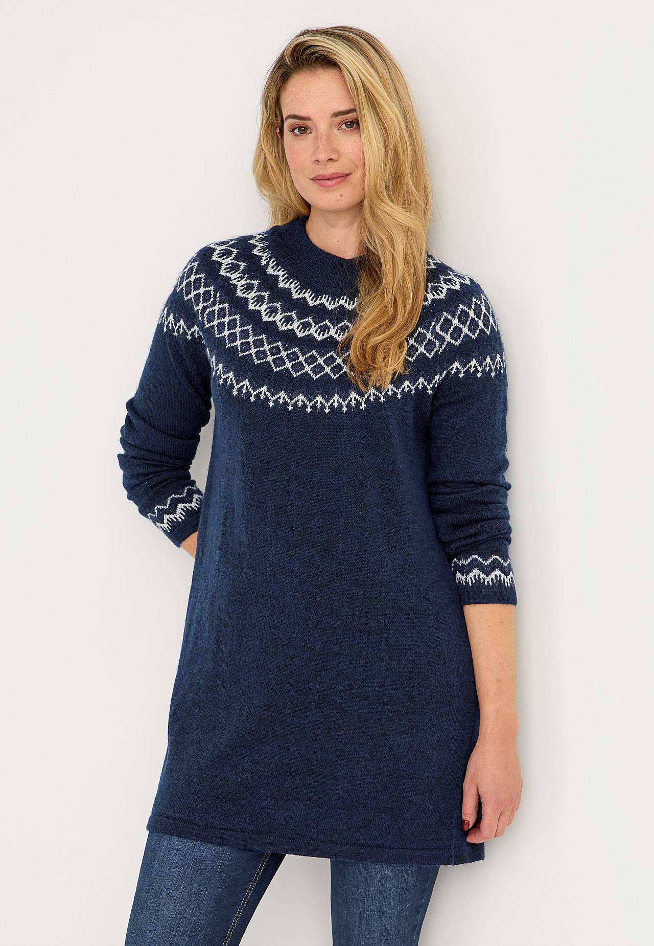 Sweter we wzorze żakardowym Jacqueline