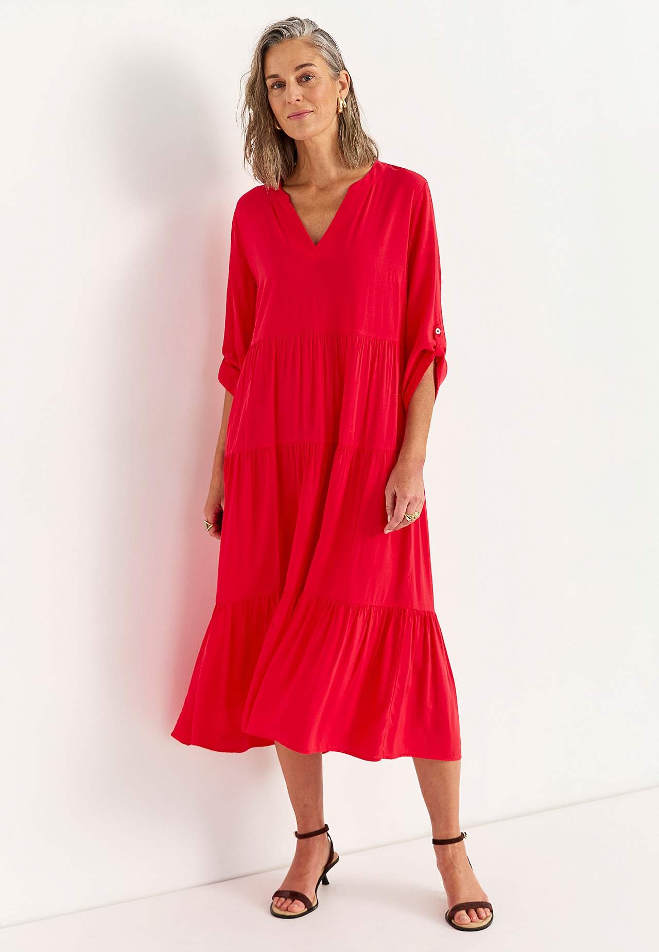 Sukienka z falbankami