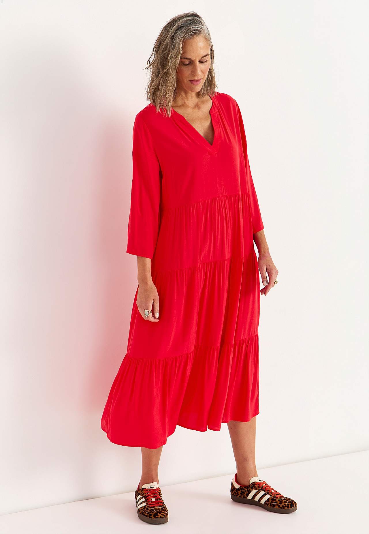 Sukienka z falbankami