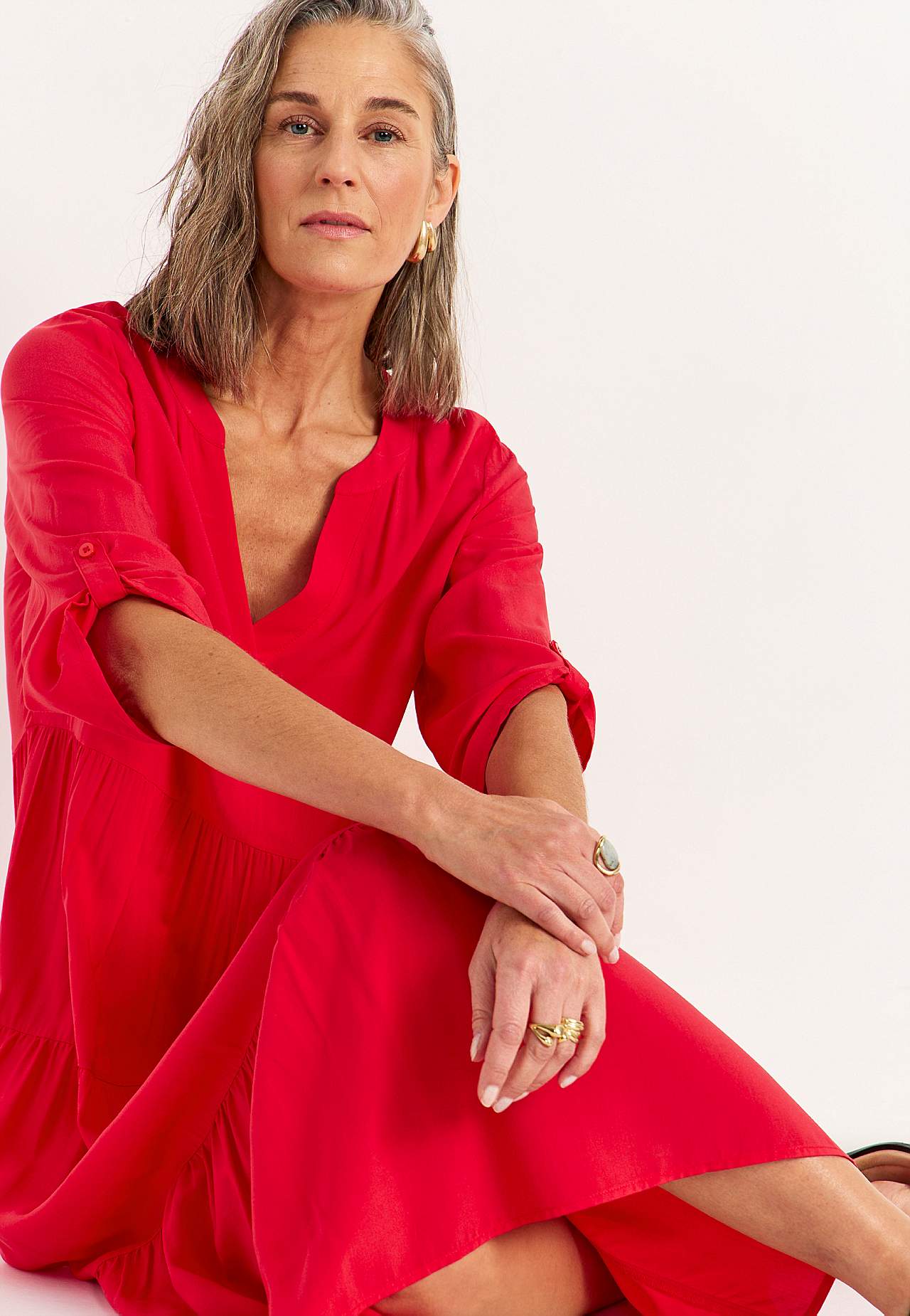 Sukienka z falbankami