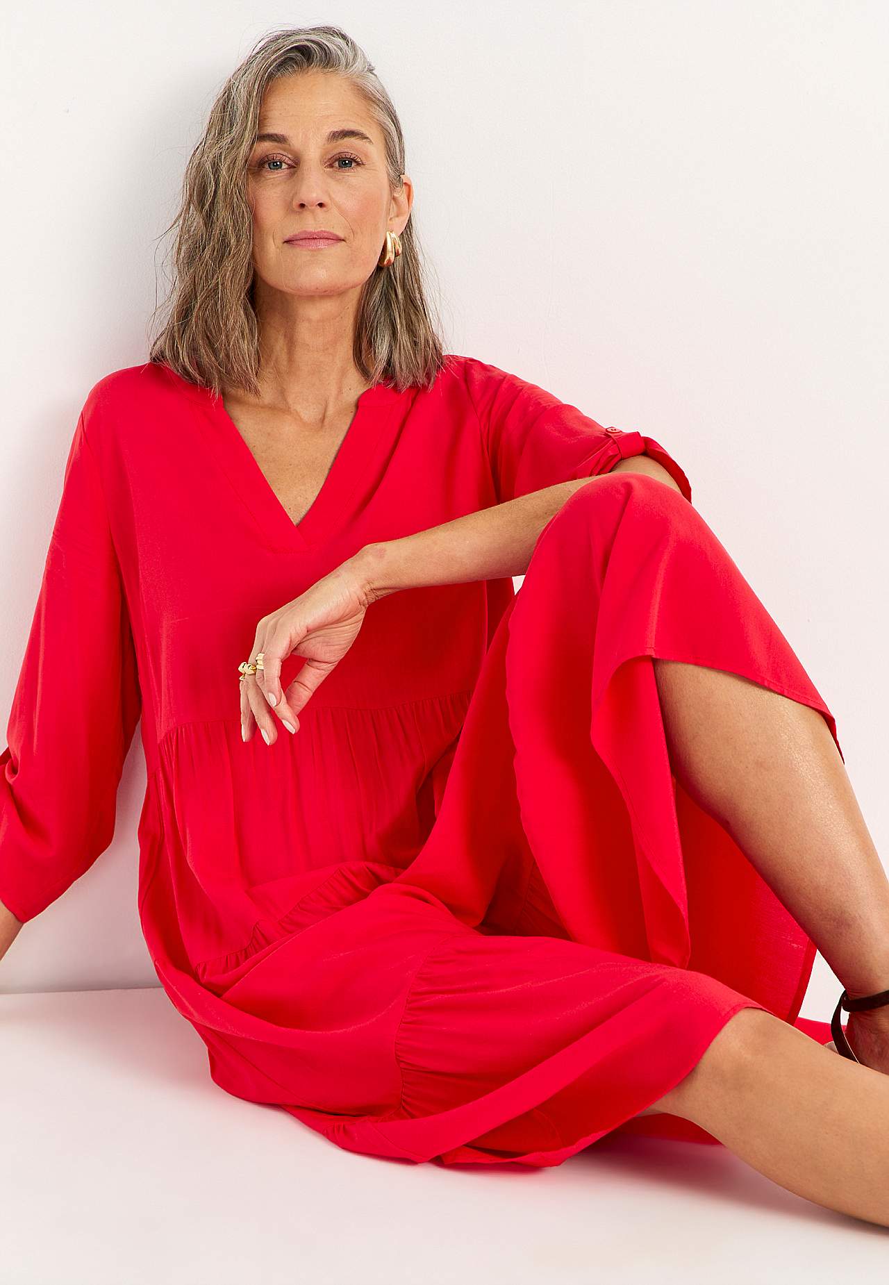 Sukienka z falbankami