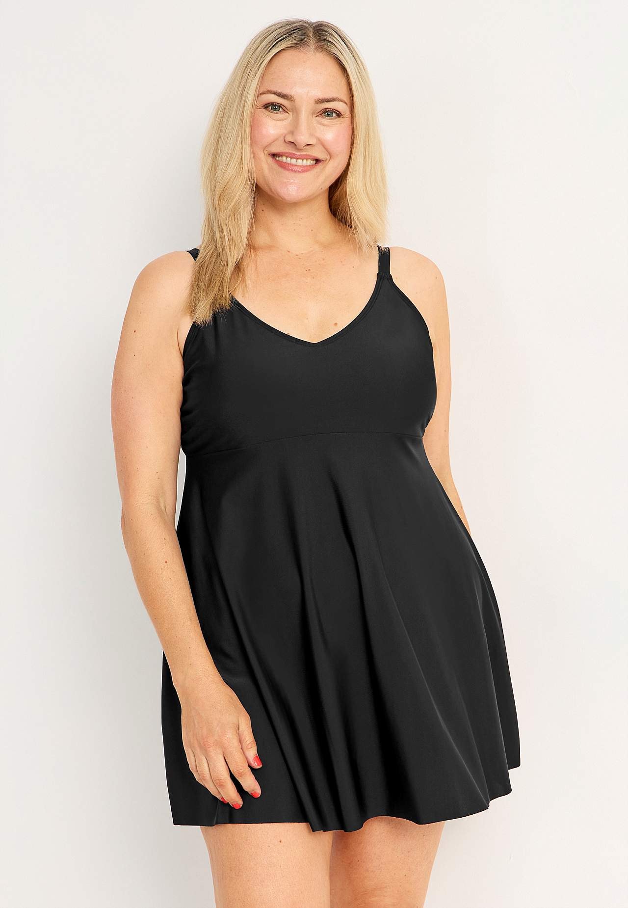 Sukienka kąpielowa z watowanymi miseczkami