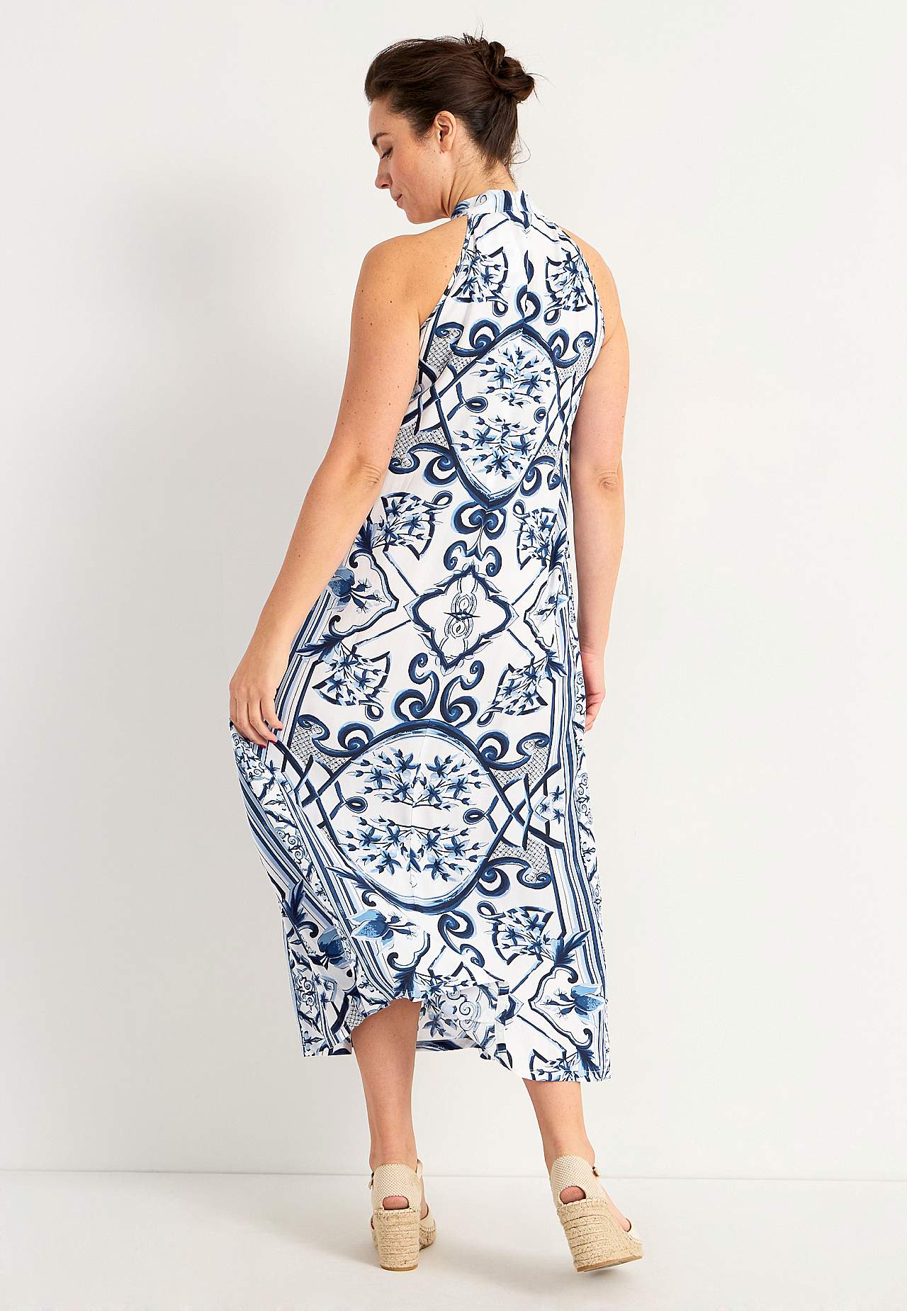 Wzorzysta sukienka maxi Saint-Tropez