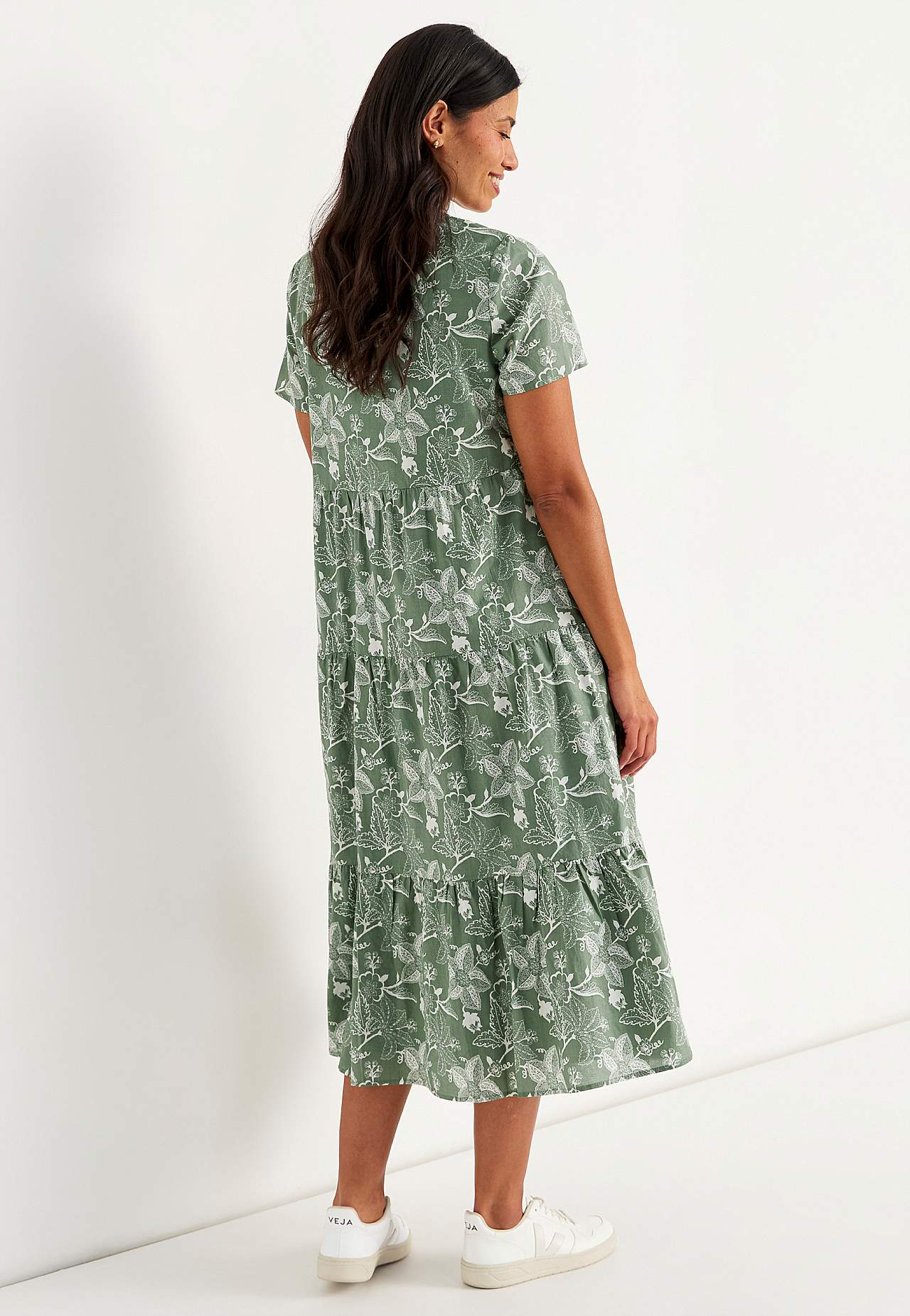 Sukienka bawełniana z falbanką