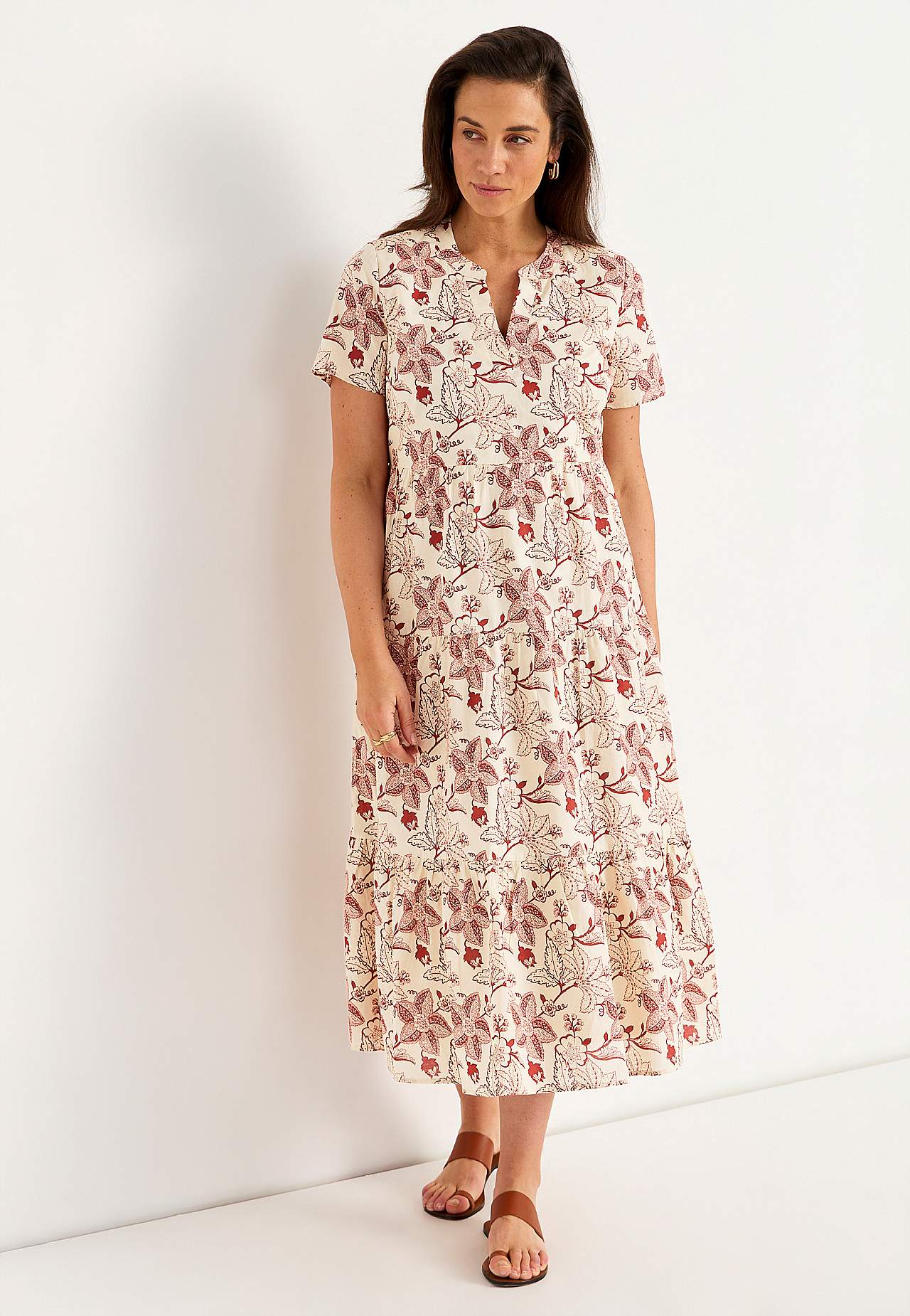 Sukienka bawełniana z falbanką