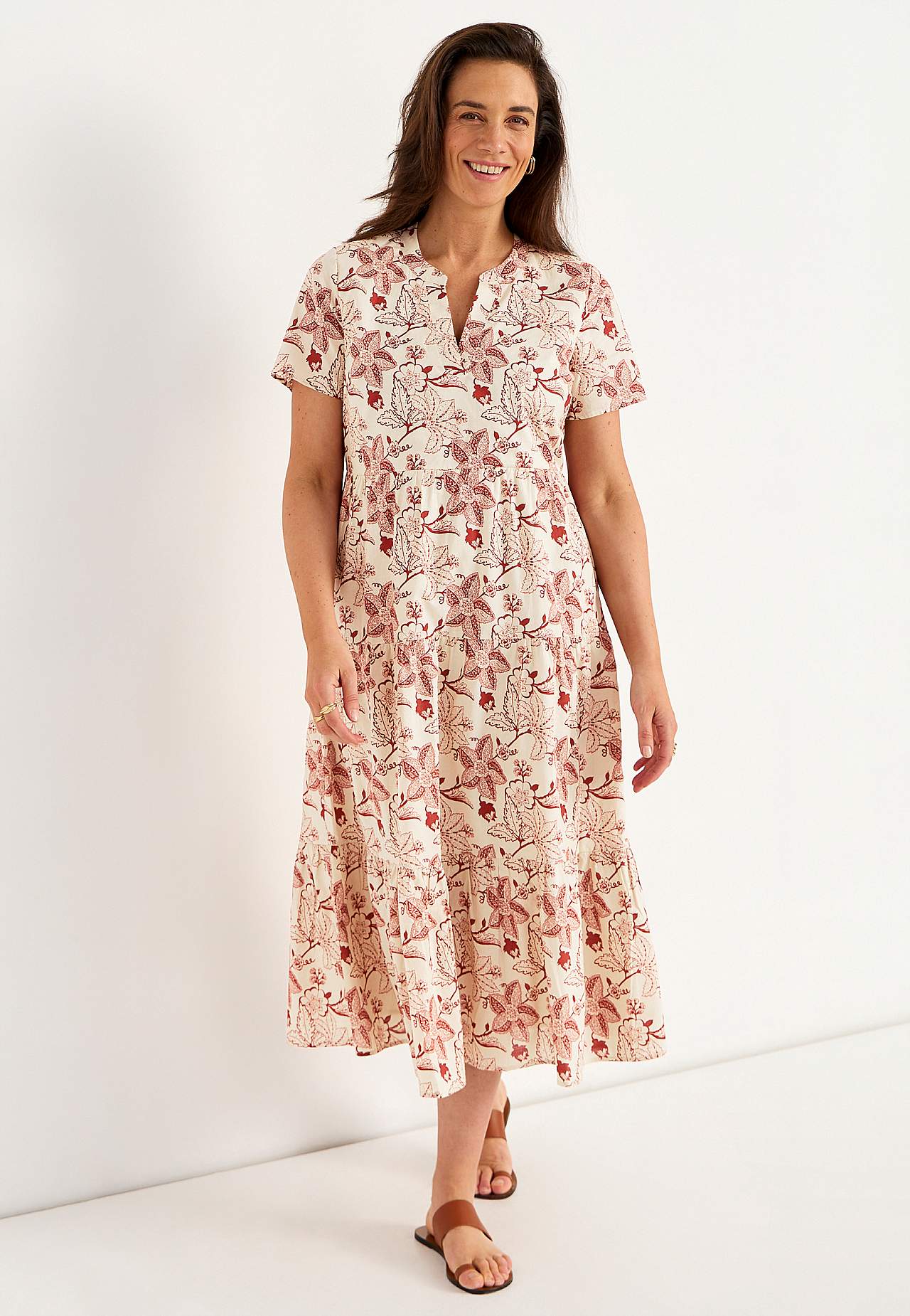 Sukienka bawełniana z falbanką