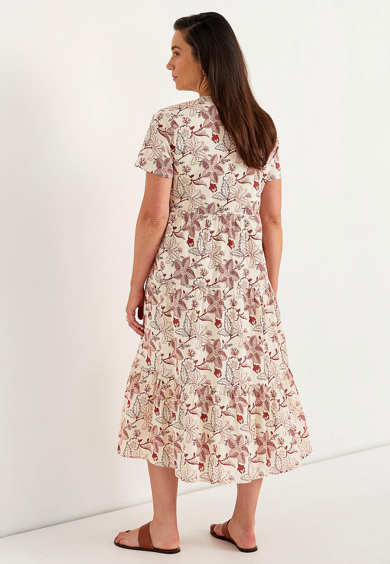 Sukienka bawełniana z falbanką