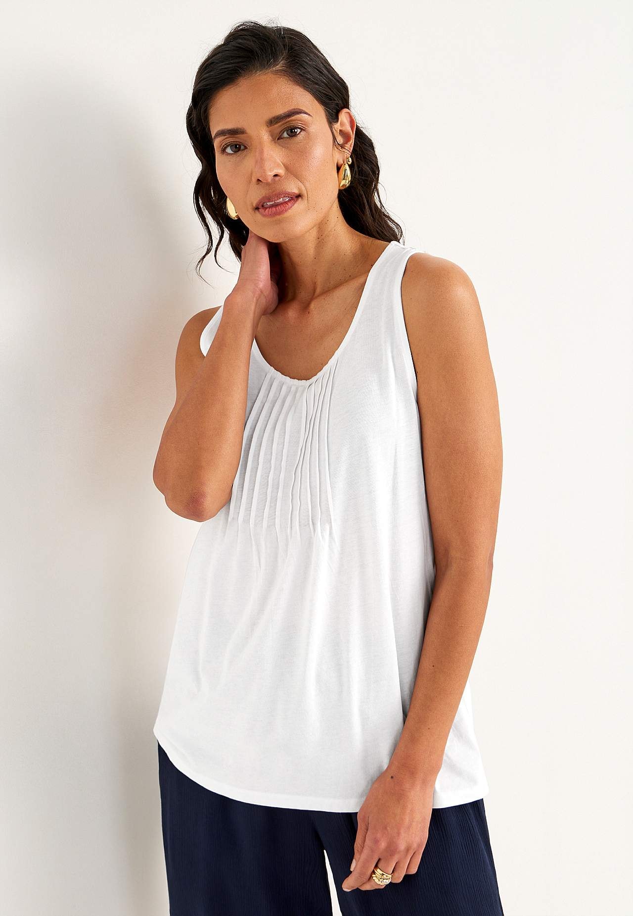 Tank top z ozdobnym zaszyciem