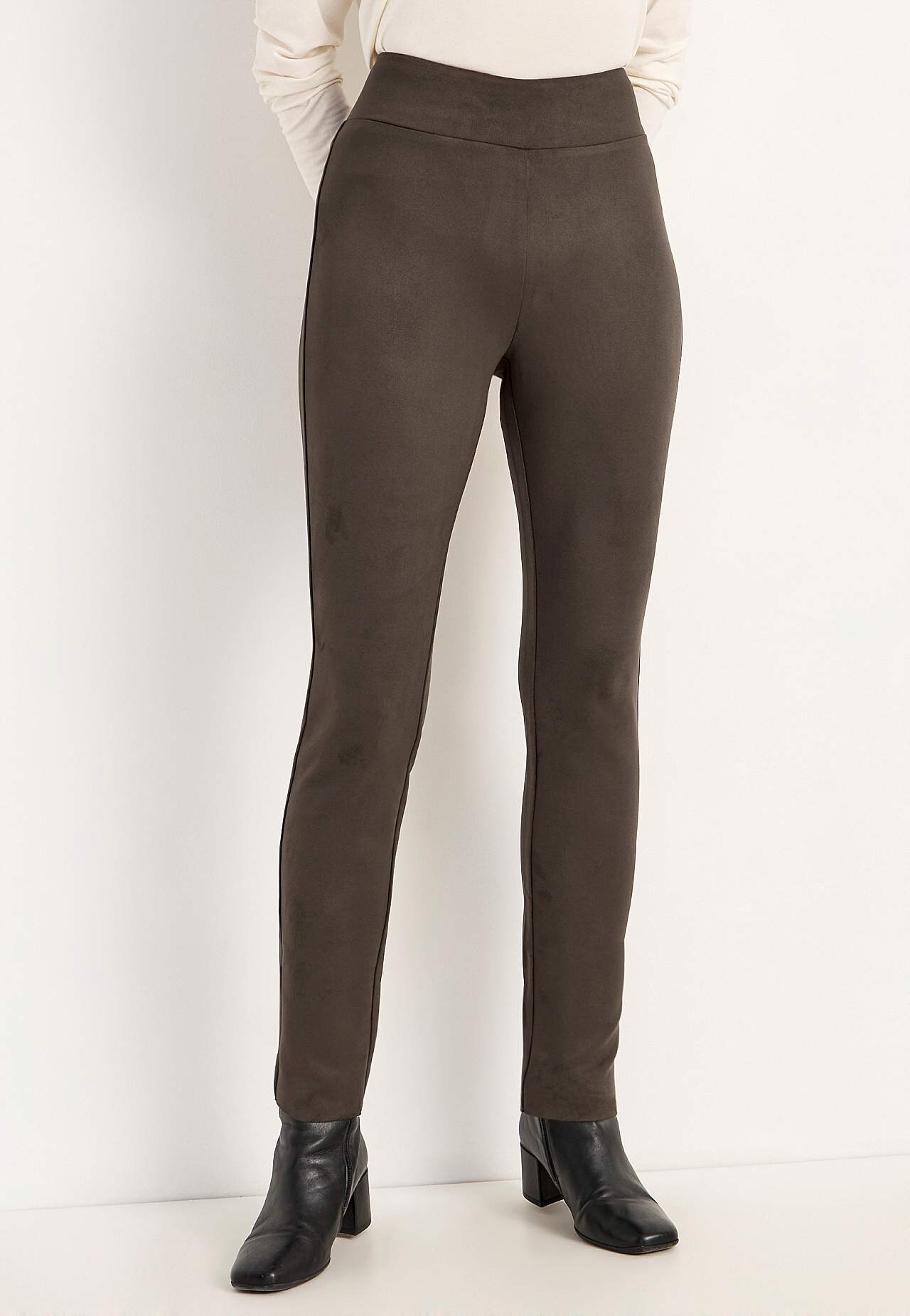 Legginsy ze zamszowym fasonem