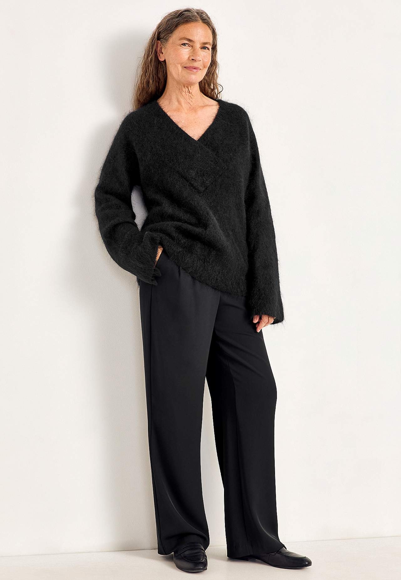 Sweter Premium z mieszanki moheru i wełny