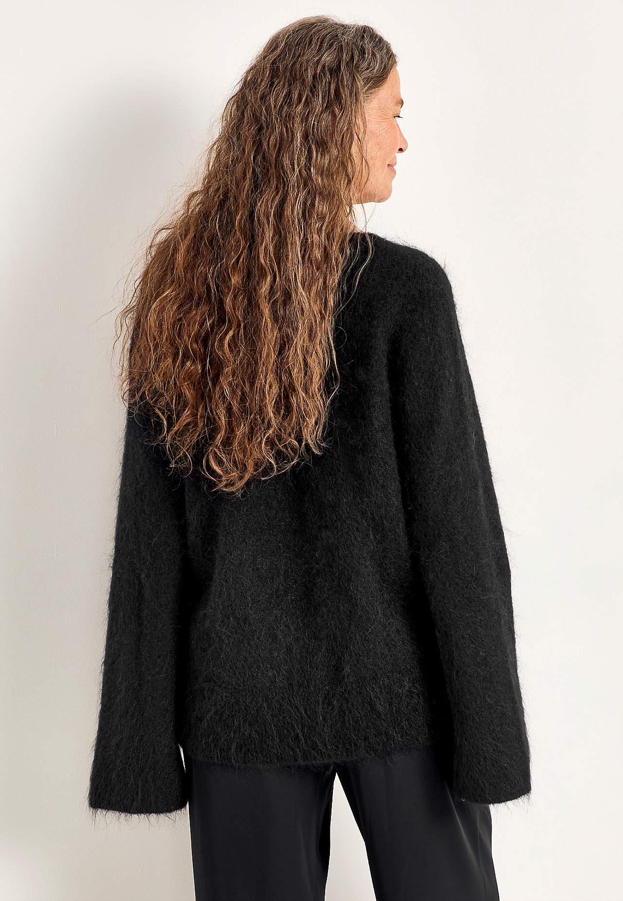 Sweter Premium z mieszanki moheru i wełny