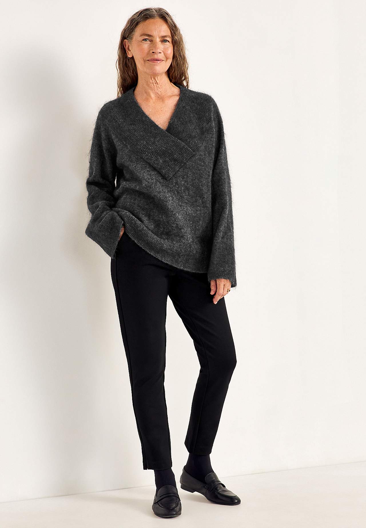Sweter Premium z mieszanki moheru i wełny