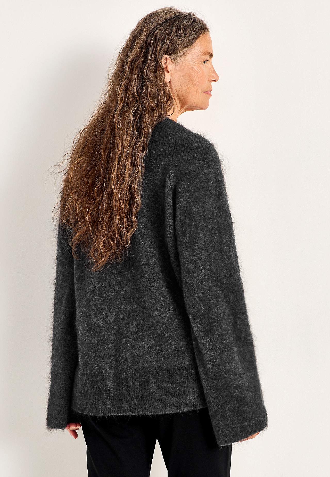 Sweter Premium z mieszanki moheru i wełny