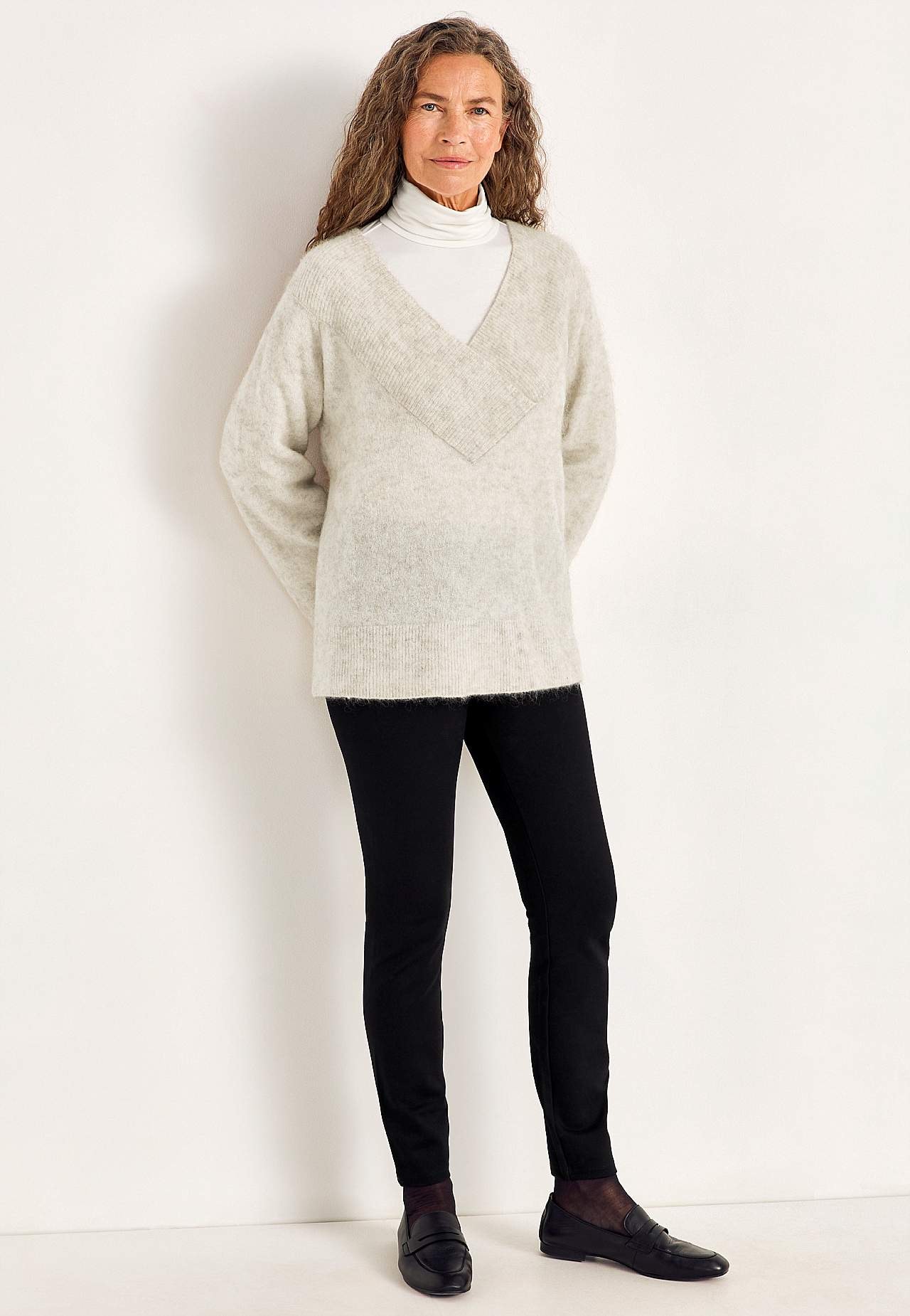 Sweter Premium z mieszanki moheru i wełny