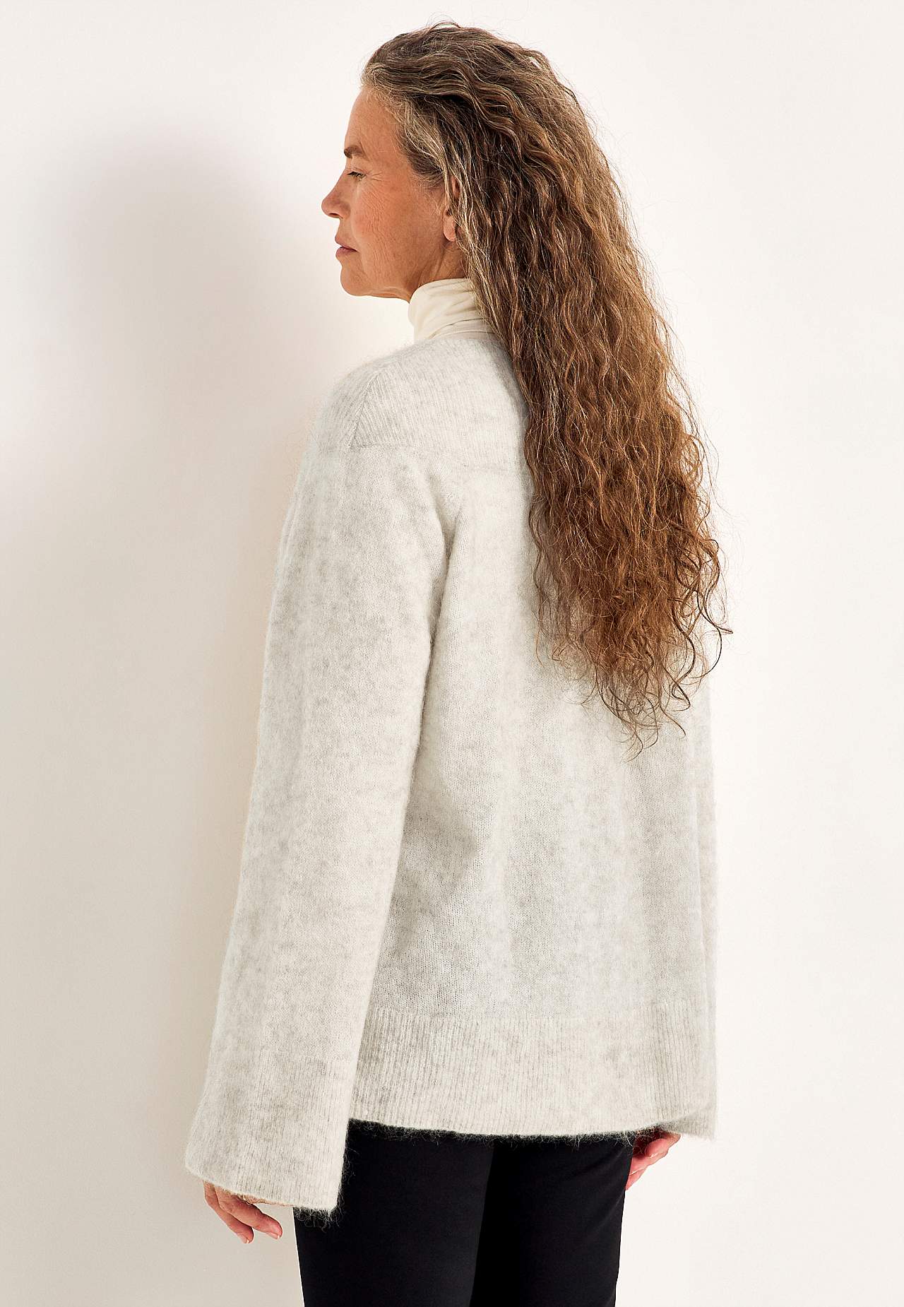 Sweter Premium z mieszanki moheru i wełny