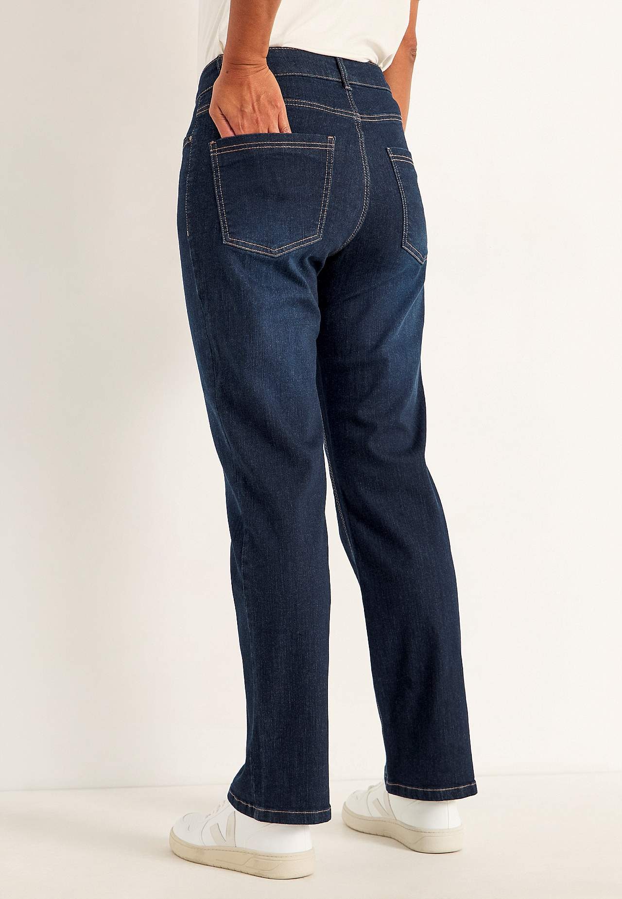 【KOOLOSET】Snap Wide Washed Denim Jeans with rips Medium blue | Replay Jeans