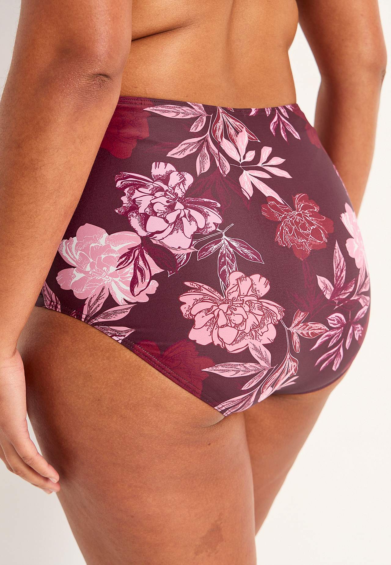 Wzorzysty dół bikini z wysokim stanem