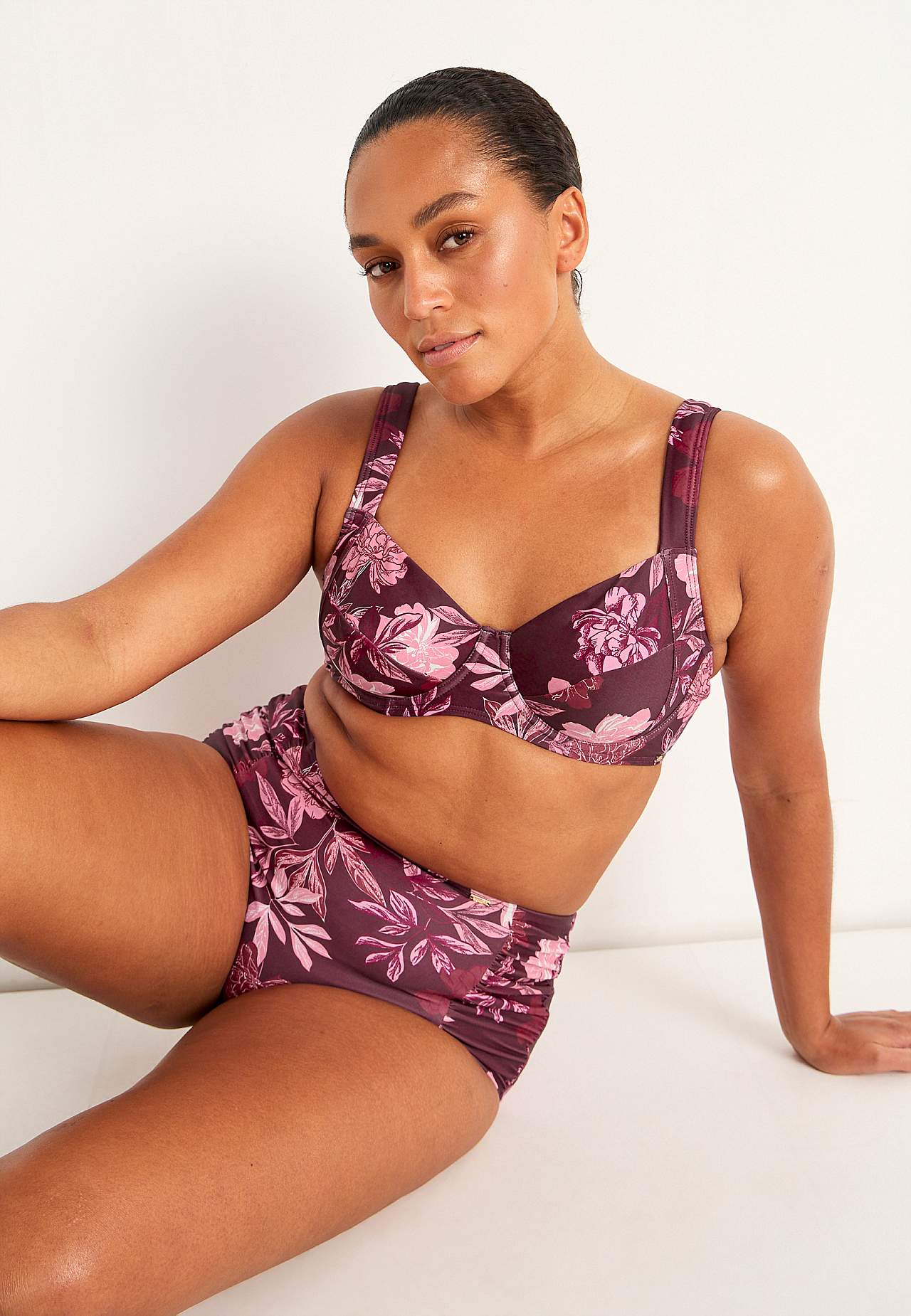 Wzorzysty biustonosz bikini