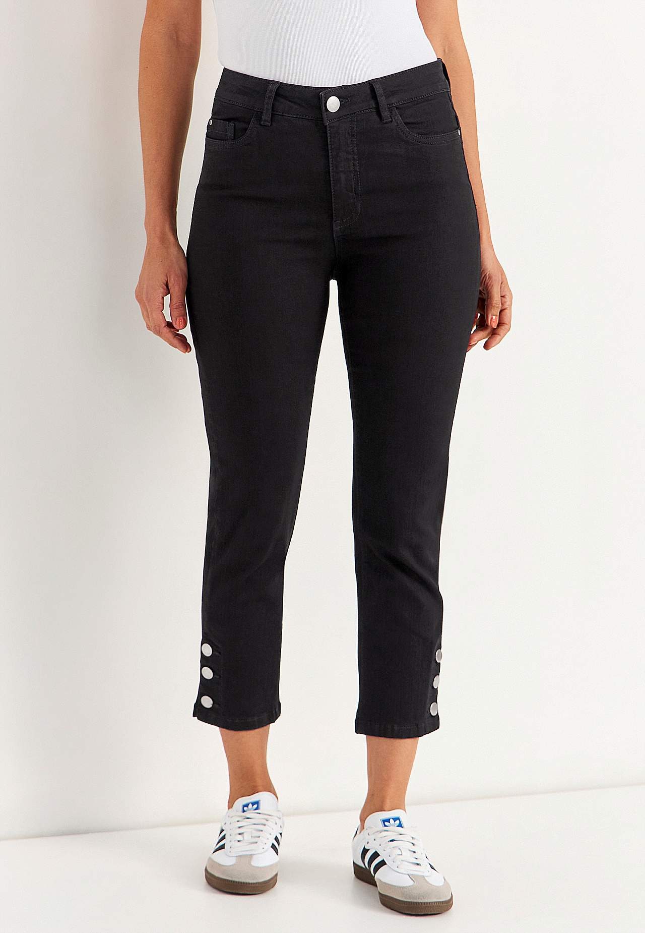 Rybaczki dżinsowe z krojem z pięcioma kieszeniami