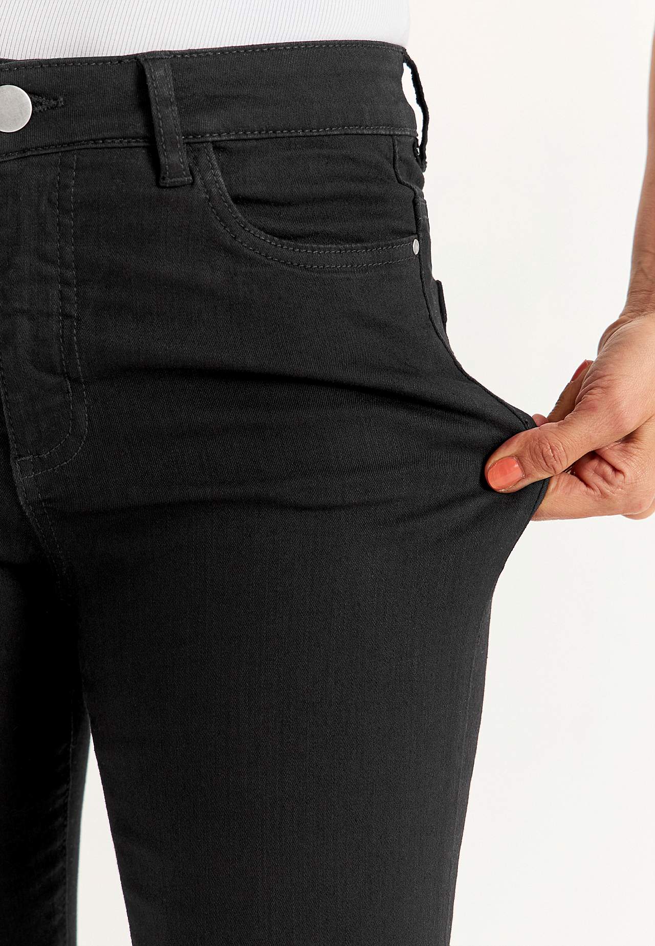 Rybaczki dżinsowe z krojem z pięcioma kieszeniami