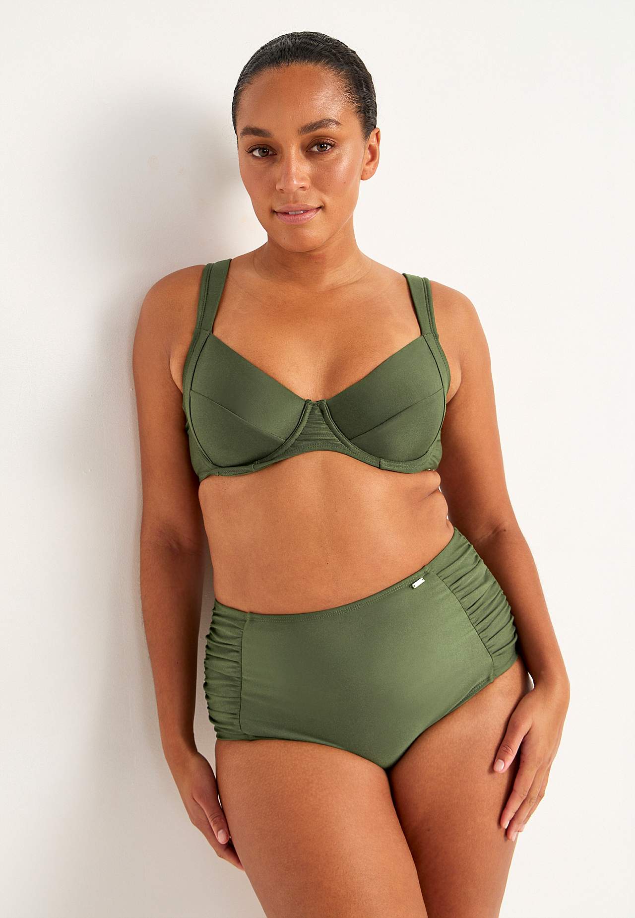 Biustonosz bikini jednolity kolorystycznie