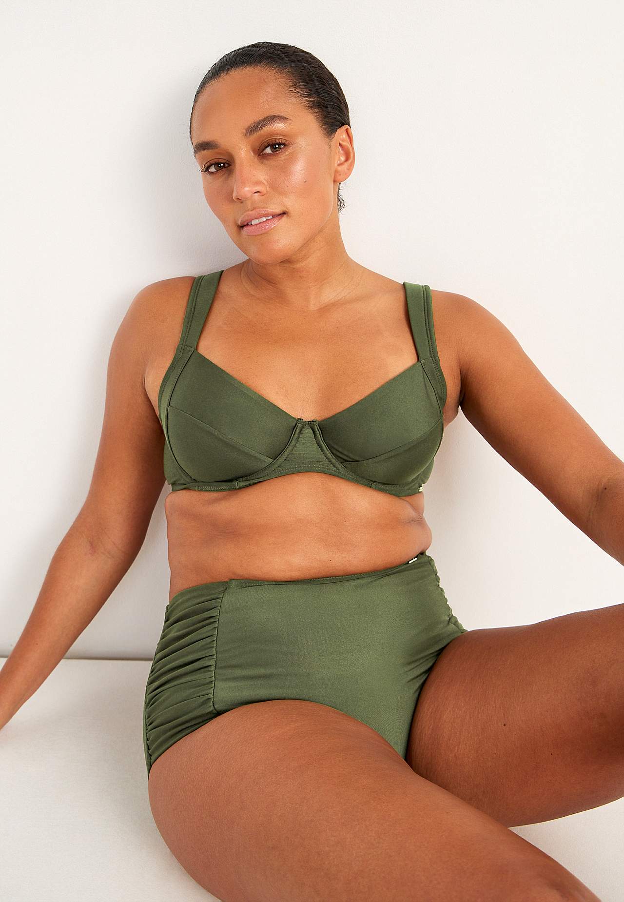 Biustonosz bikini jednolity kolorystycznie