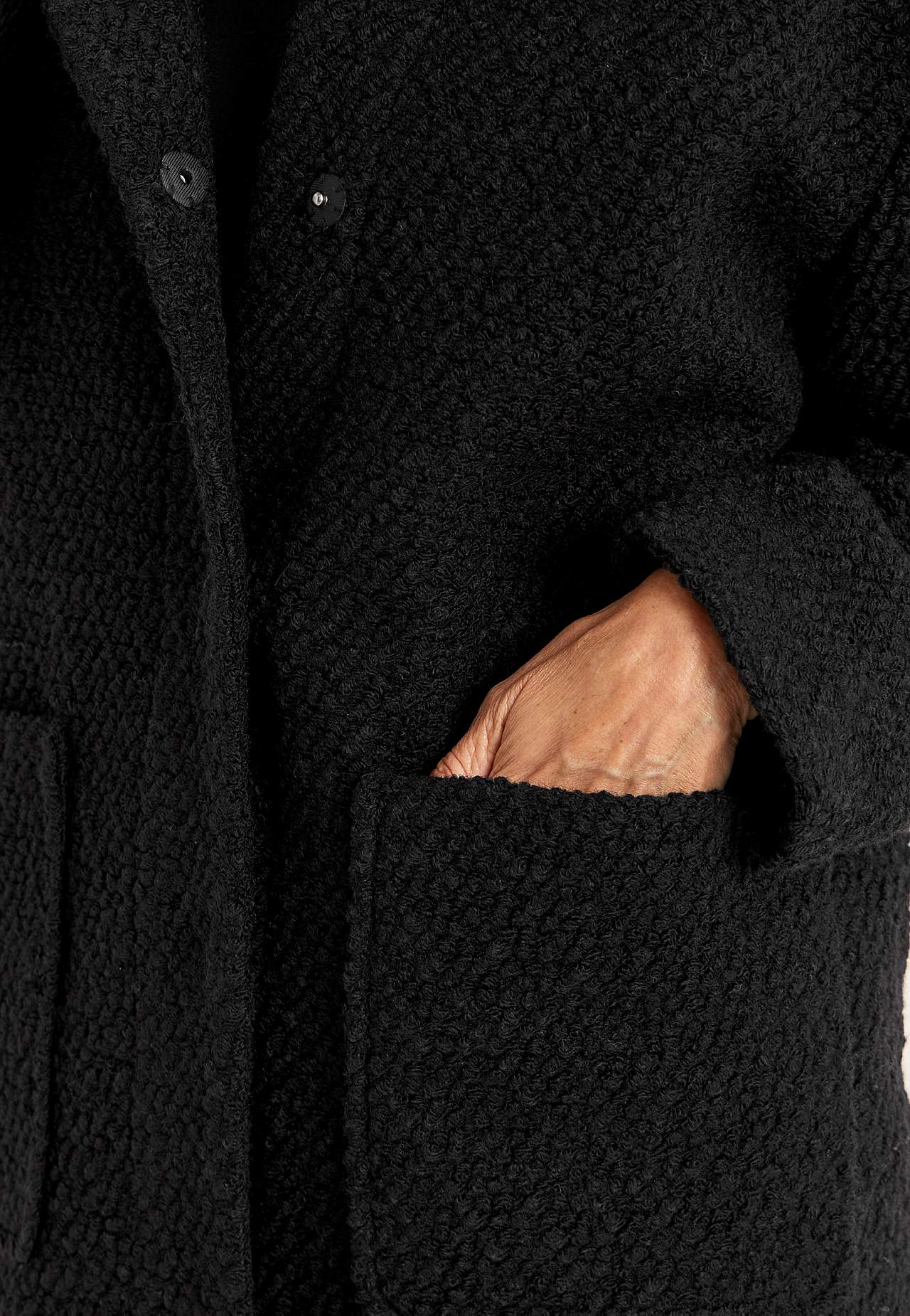 Płaszcz z mieszanki wełny