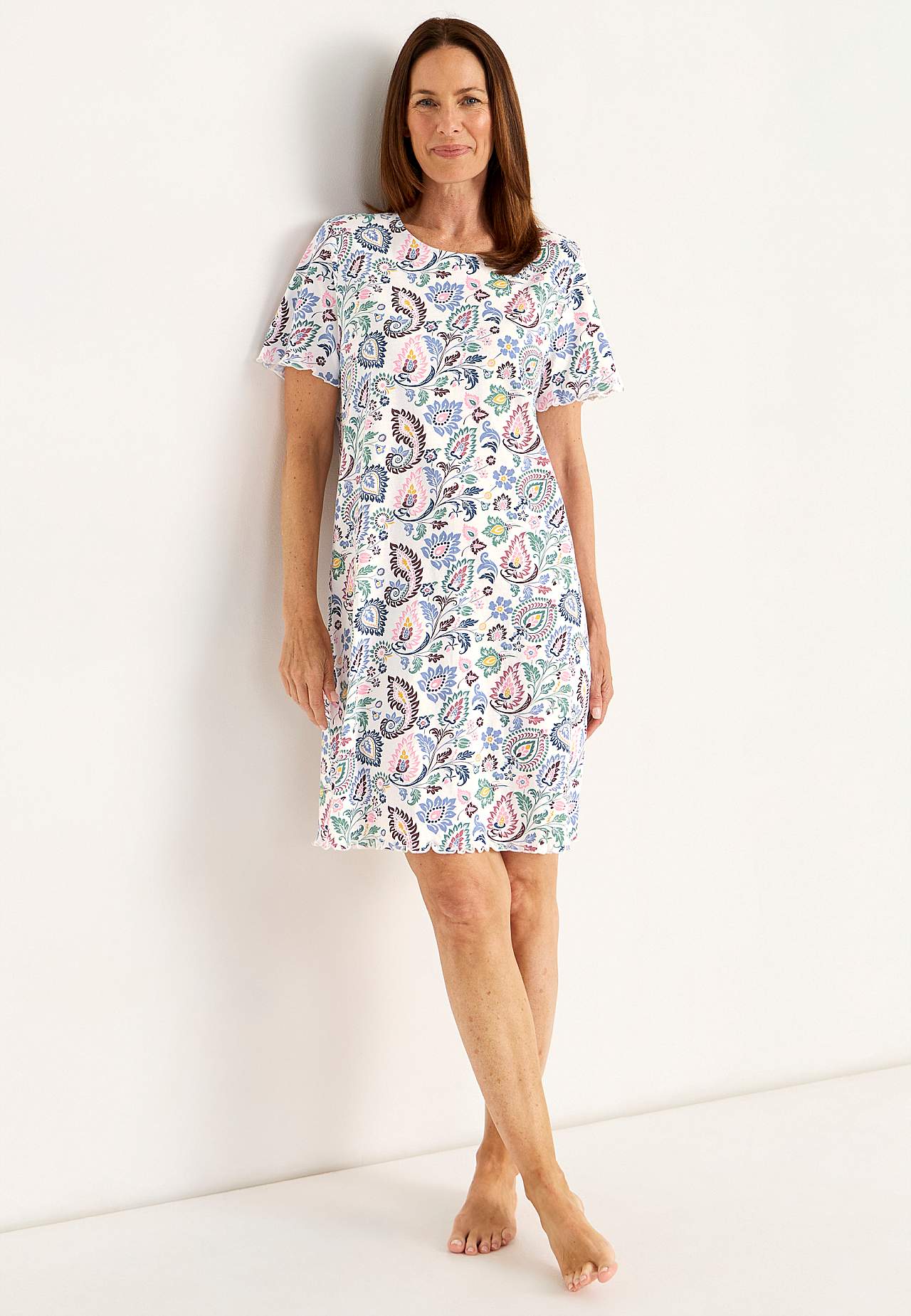 Wzorzysta koszula nocna