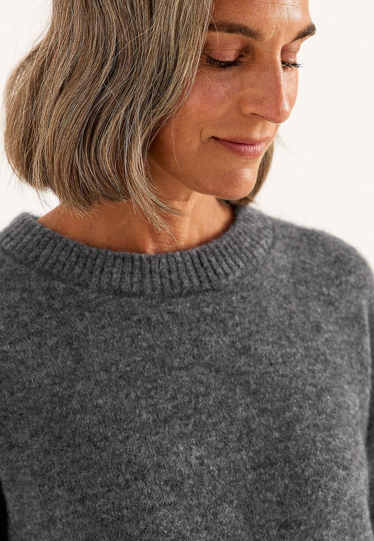 Sweter Premium z mieszanki moheru i wełny