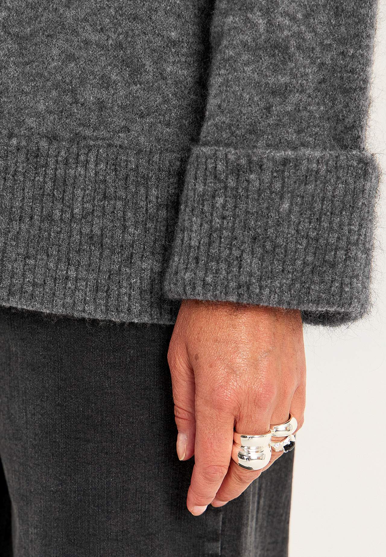 Sweter Premium z mieszanki moheru i wełny