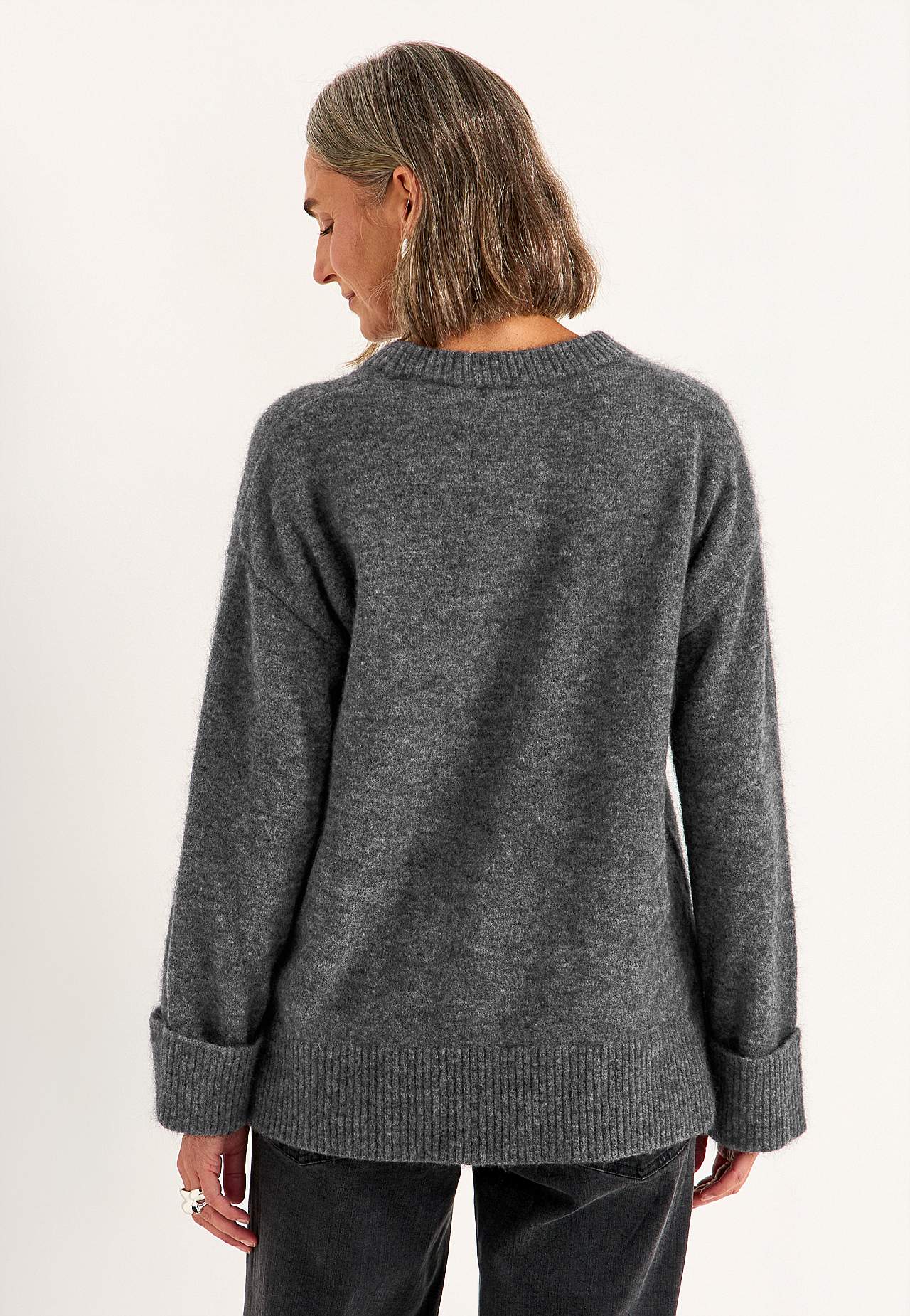 Sweter Premium z mieszanki moheru i wełny