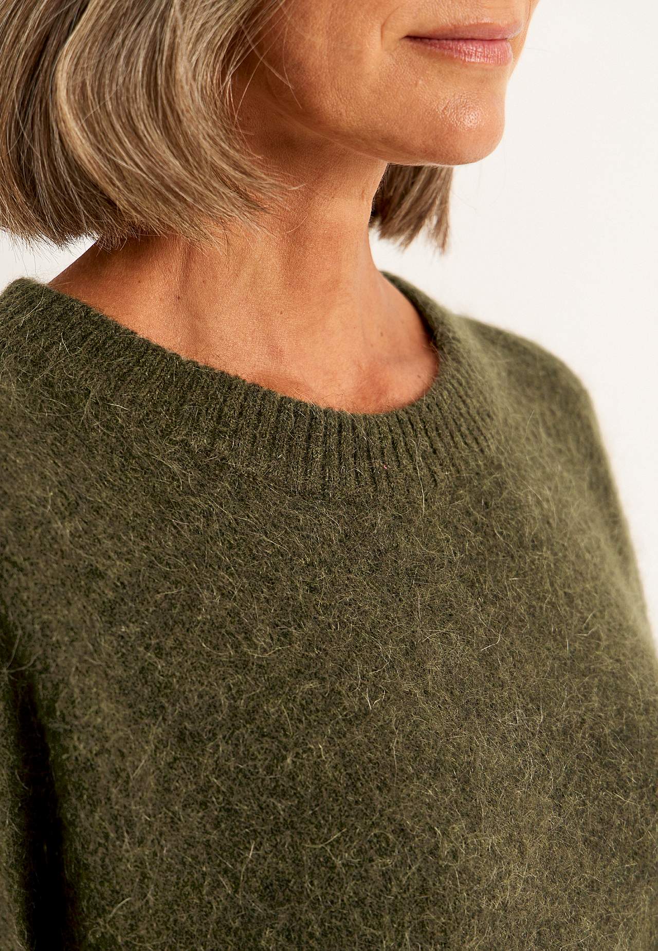 Sweter Premium z mieszanki moheru i wełny