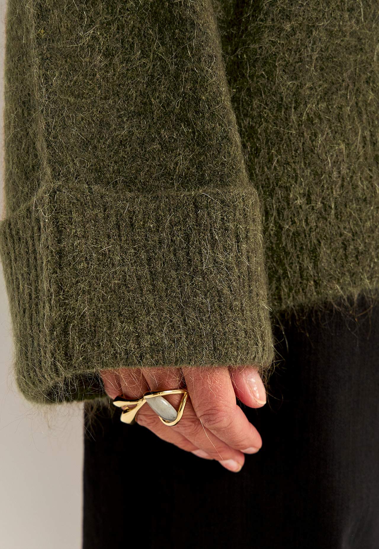 Sweter Premium z mieszanki moheru i wełny