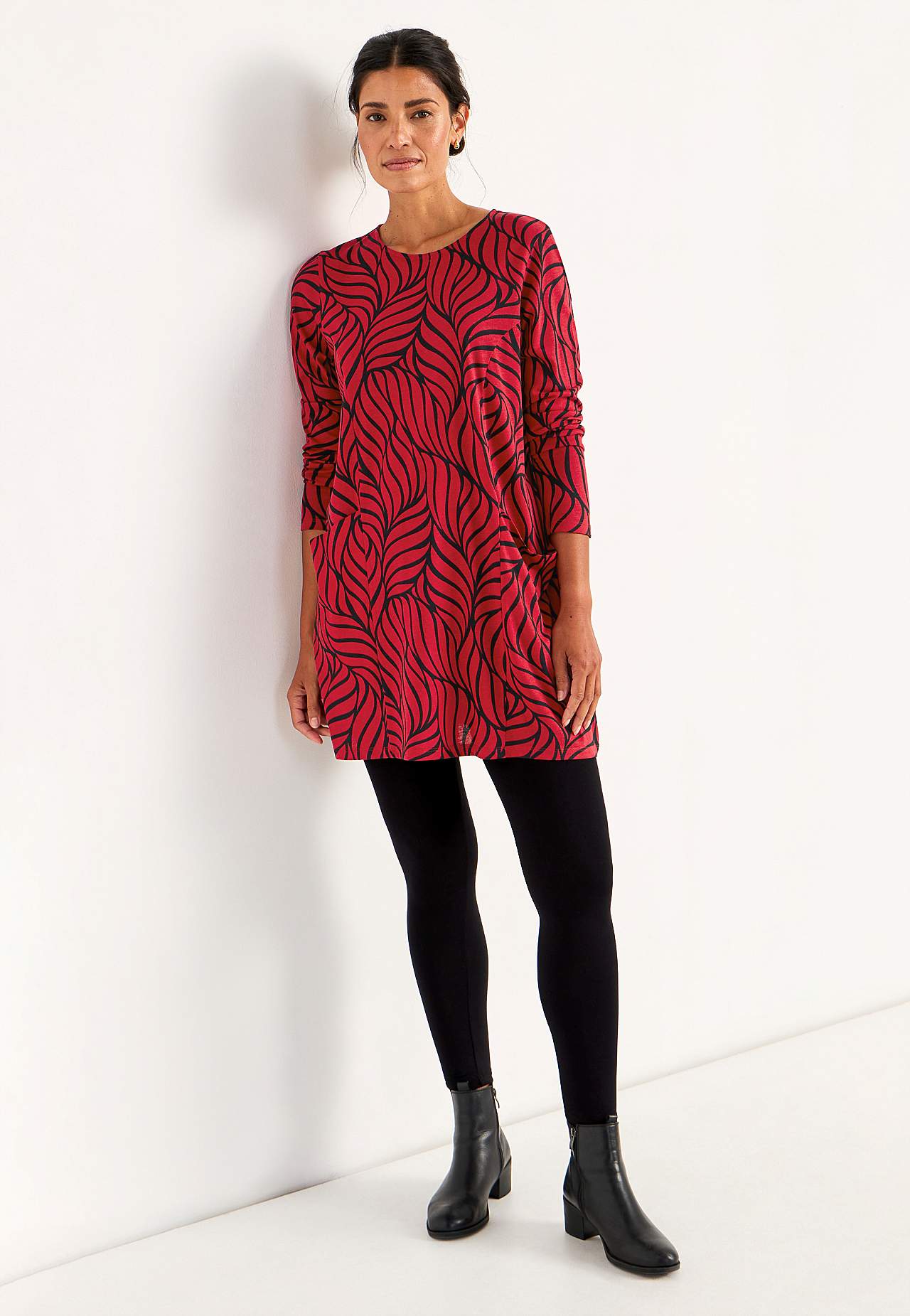 Tunika z dżerseju z kieszeniami