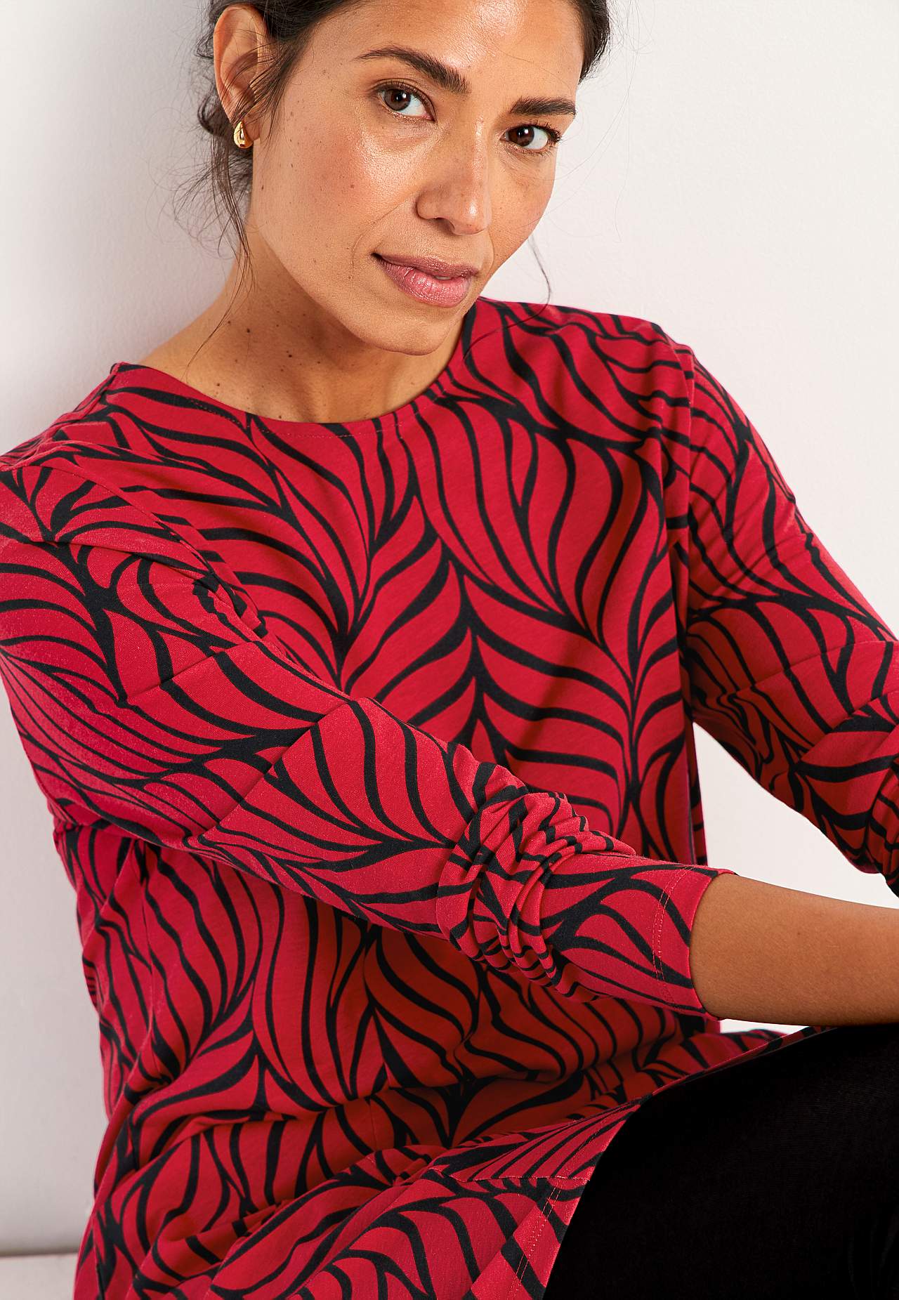 Tunika z dżerseju z kieszeniami