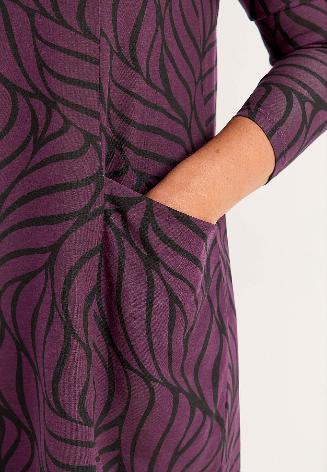 Tunika z dżerseju z kieszeniami