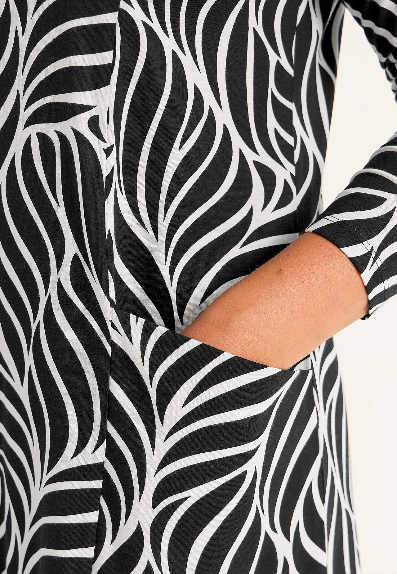 Tunika z dżerseju z kieszeniami