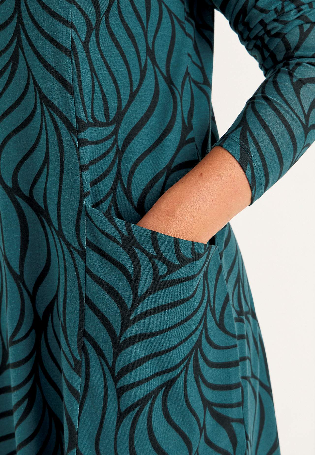 Tunika z dżerseju z kieszeniami