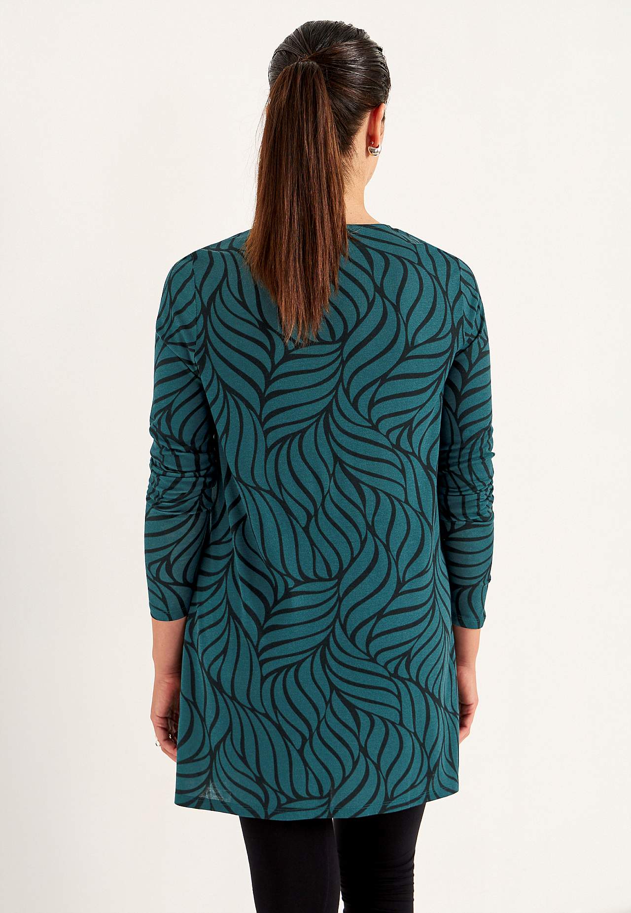 Tunika z dżerseju z kieszeniami